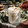 Glück ist, dich als Tochter zu haben - Duftkerze mit Spruch als Geschenk für Tochter, liebevolle Geschenkidee Familie, blumiger Duft, Kerze im Glas - Bild 3