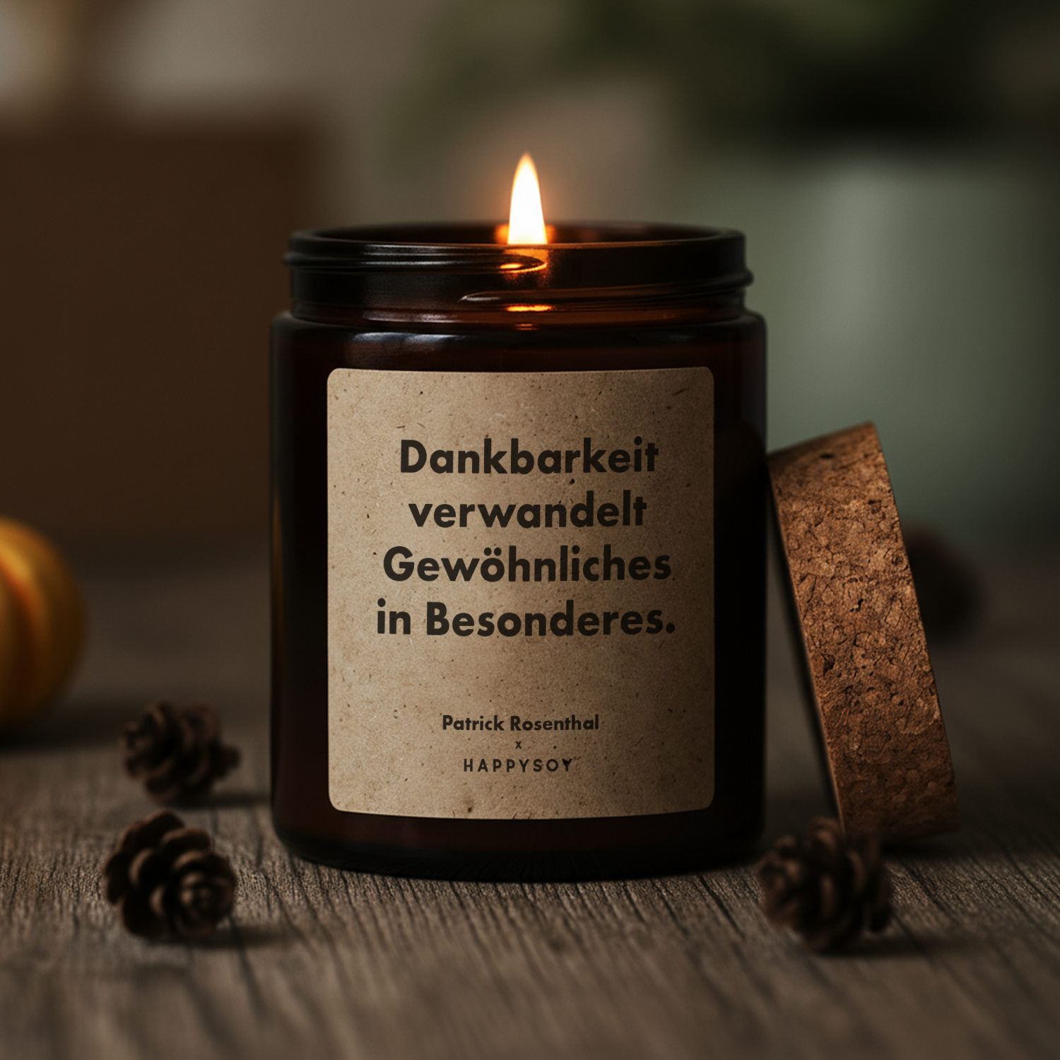 Duftkerze - Dankbarkeit - by Patrick Rosenthal - Happysoy®