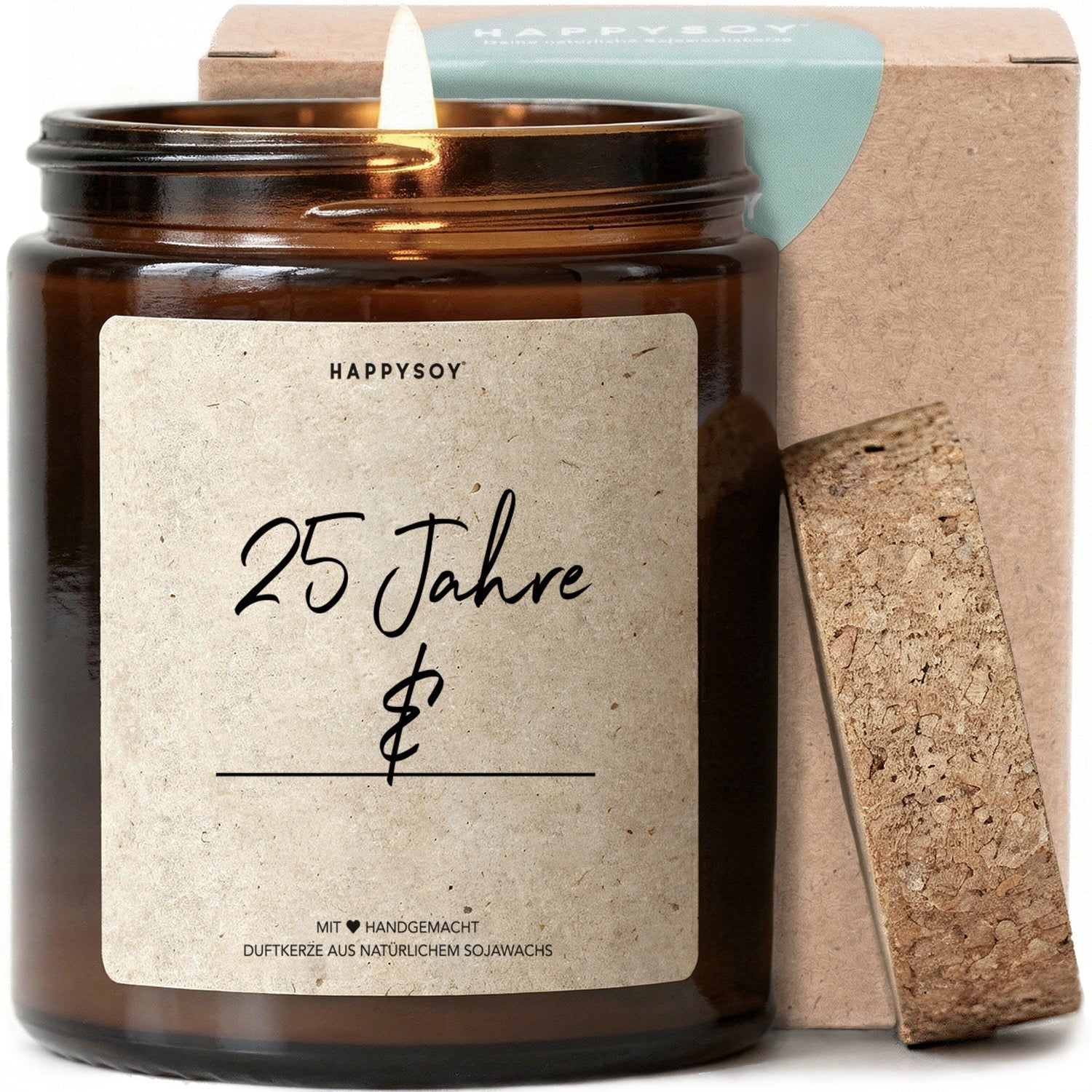 Duftkerze - 25 Jahre _____ &_____ - Happysoy®