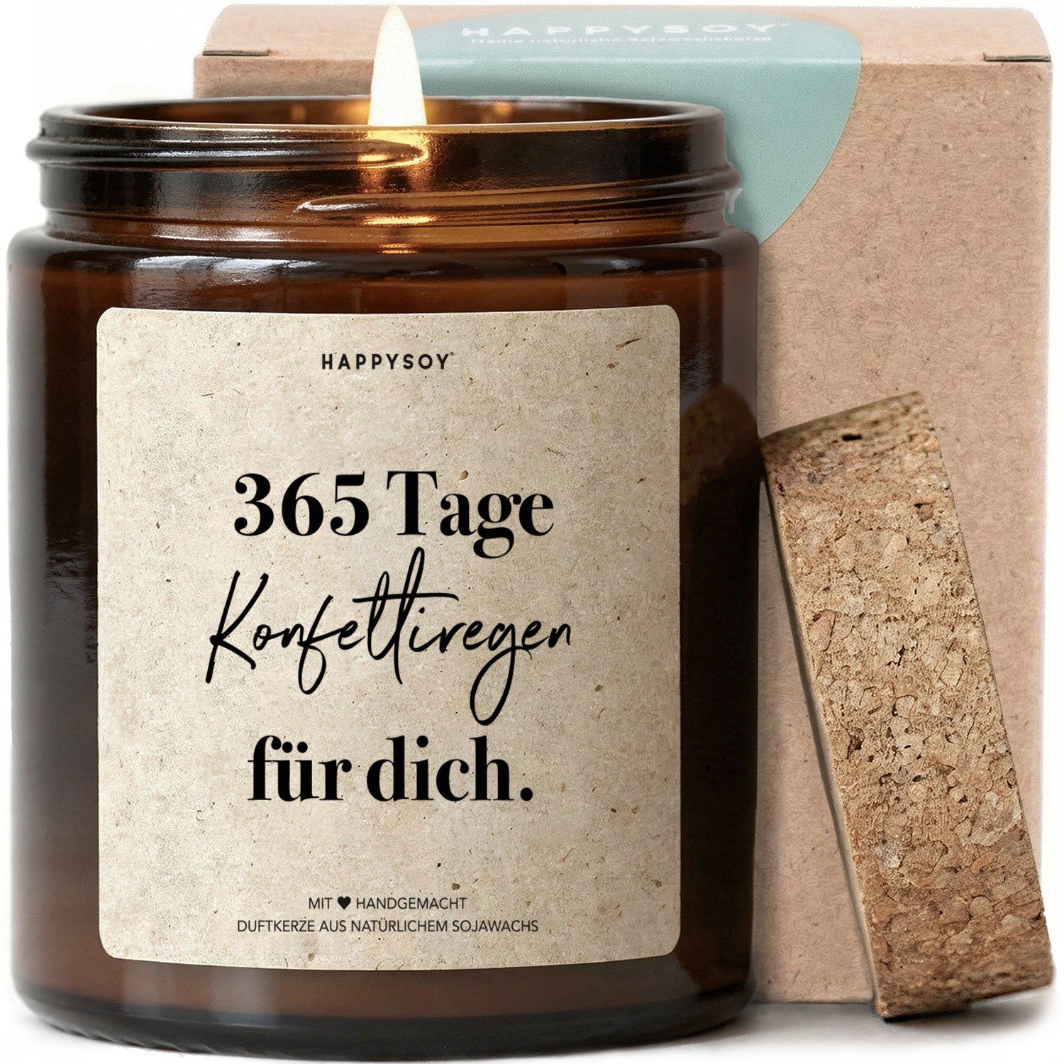 Duftkerze - 365 Tage Konfettiregen für dich. - Happysoy®