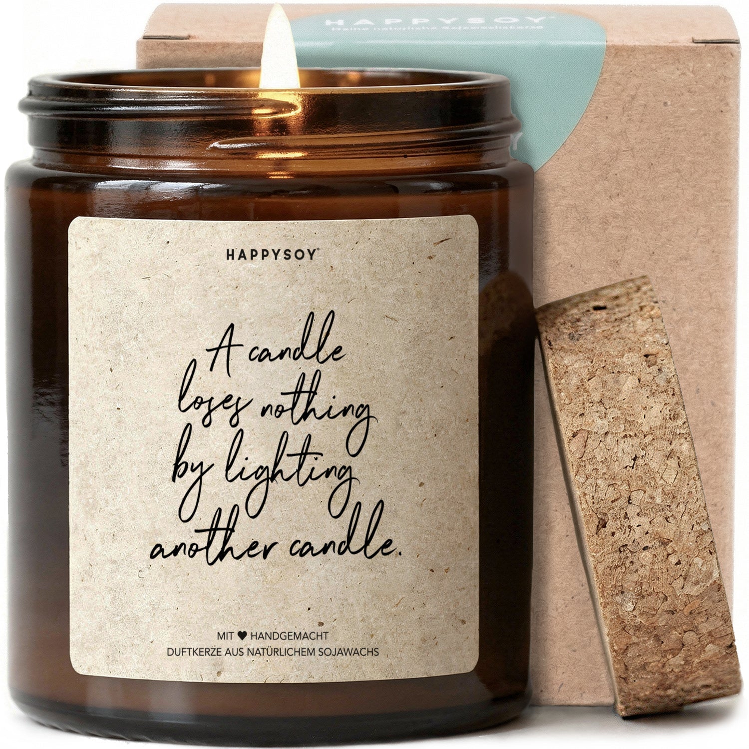 Duftkerze - A candle loses nothing by lighting another candle - Happysoy®