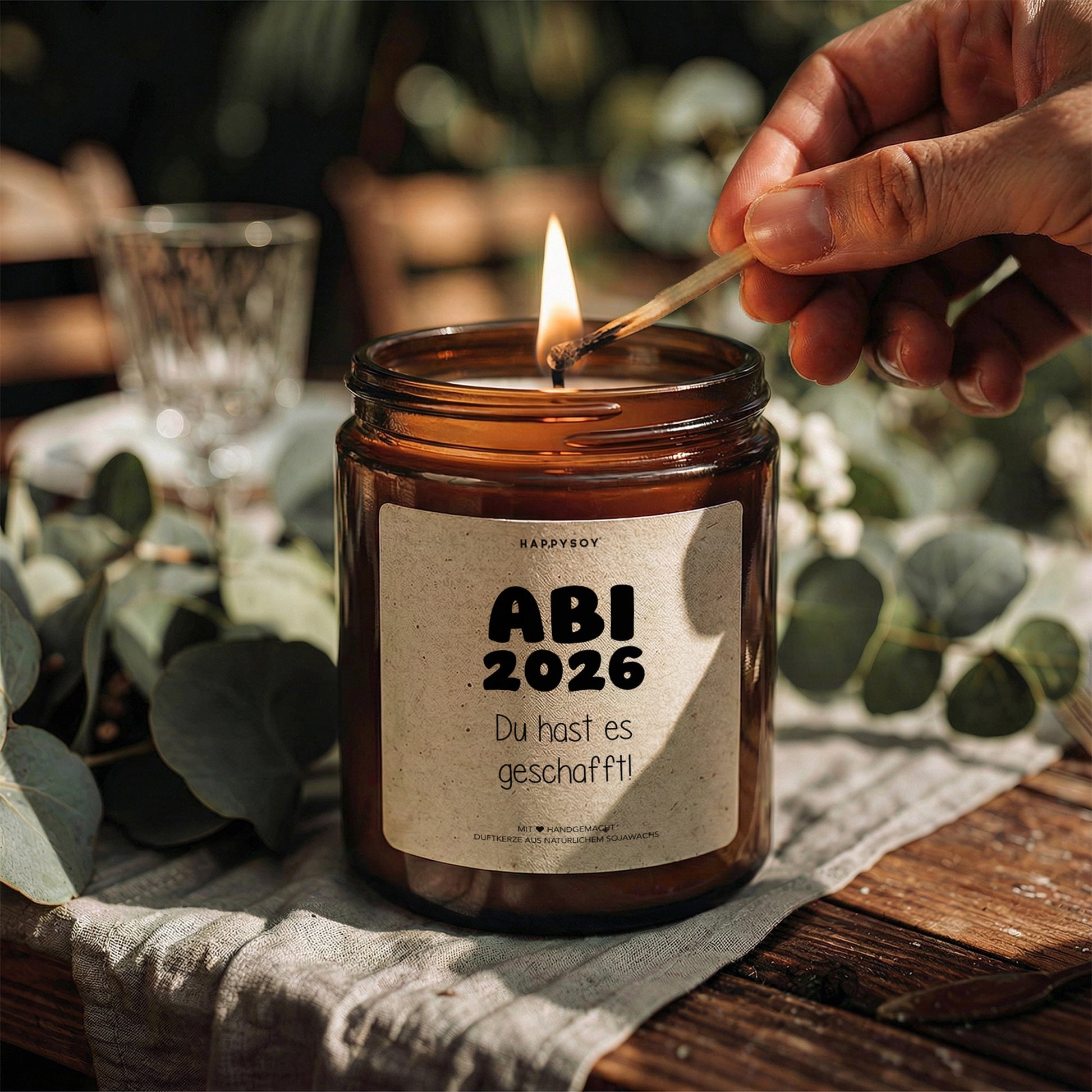 Duftkerze - ABI Du hast es geschafft! 2026 - Happysoy®