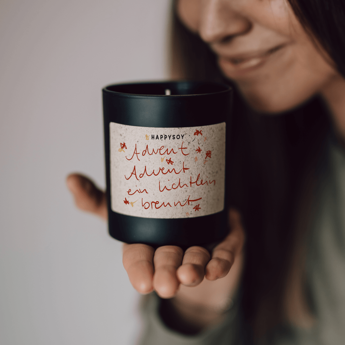 Duftkerze - Advent Advent ein Lichtlein brennt - Happysoy®