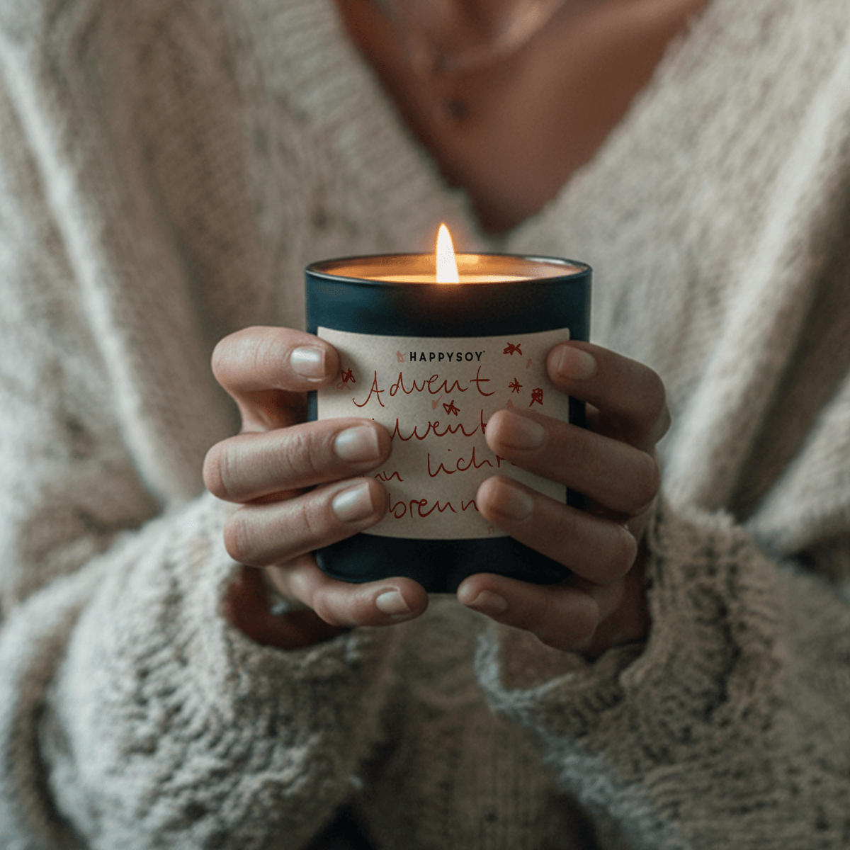 Duftkerze - Advent Advent ein Lichtlein brennt - Happysoy®