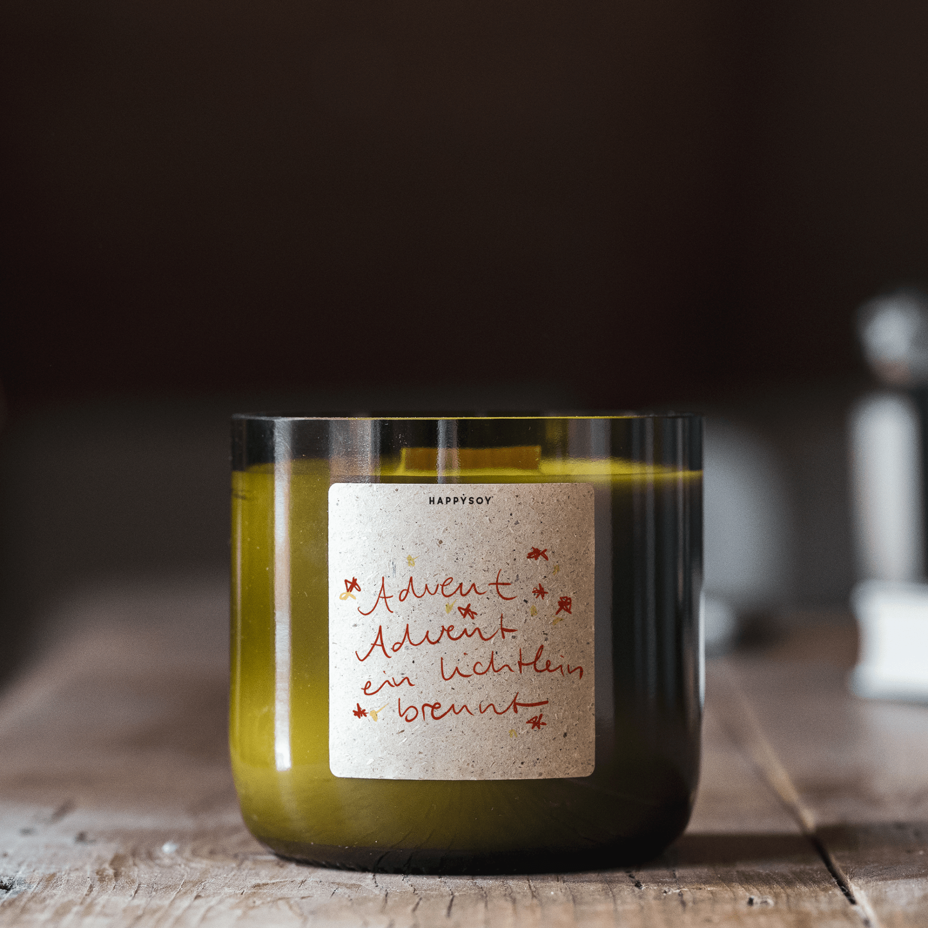 Duftkerze - Advent Advent ein Lichtlein brennt - Happysoy®