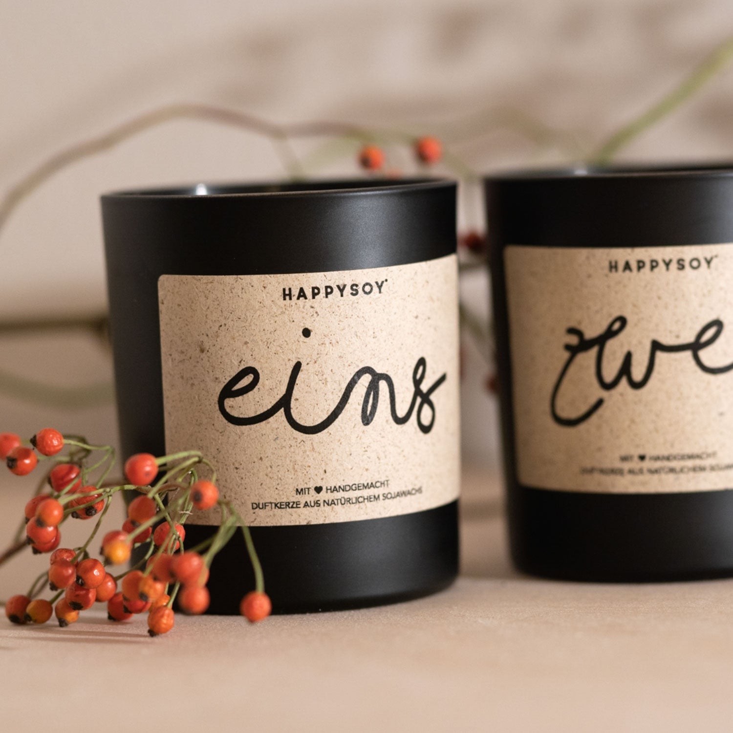 Duftkerze - Adventskerzen 1,2,3,4 (No. 1) - Happysoy®
