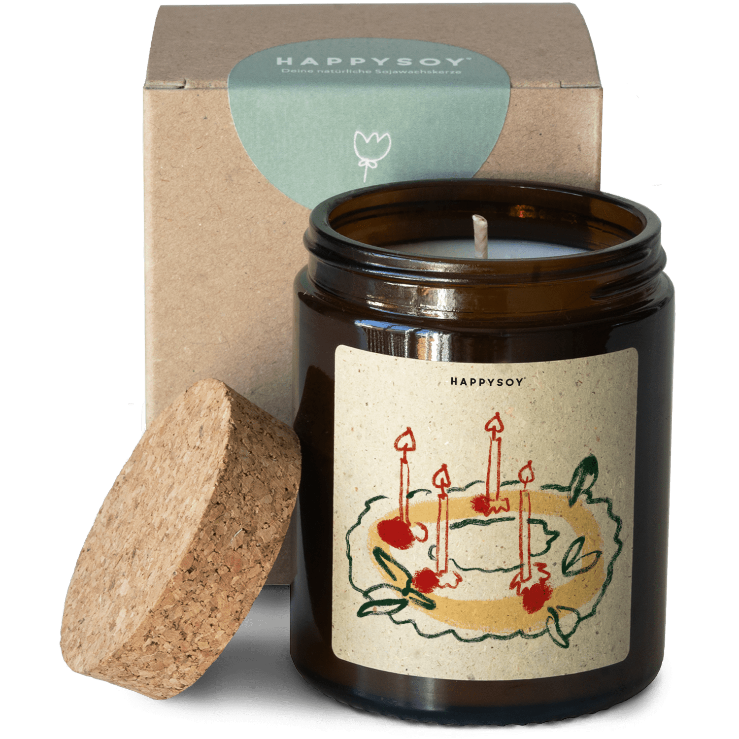 Duftkerze - Adventskranz - Happysoy®