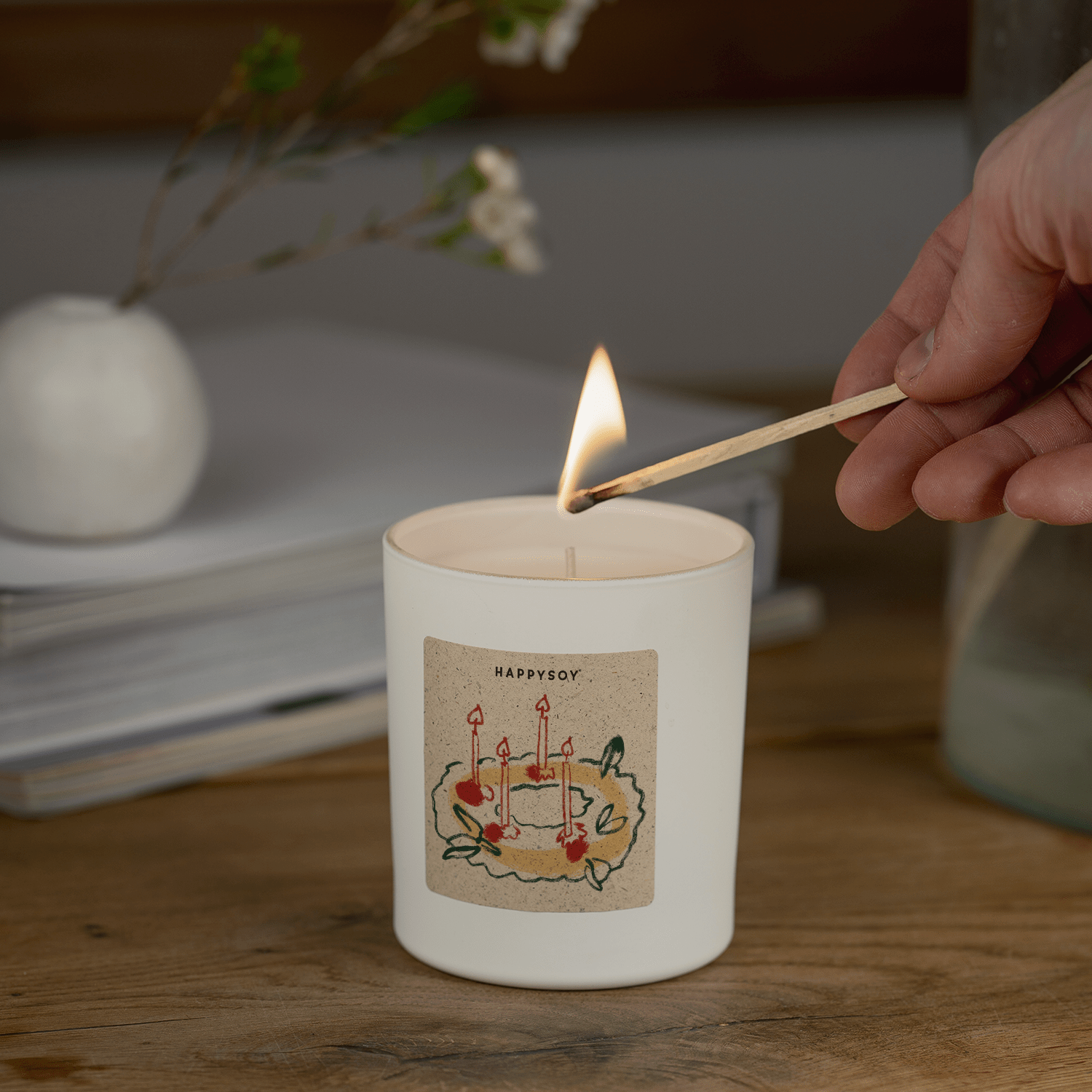 Duftkerze - Adventskranz - Happysoy®