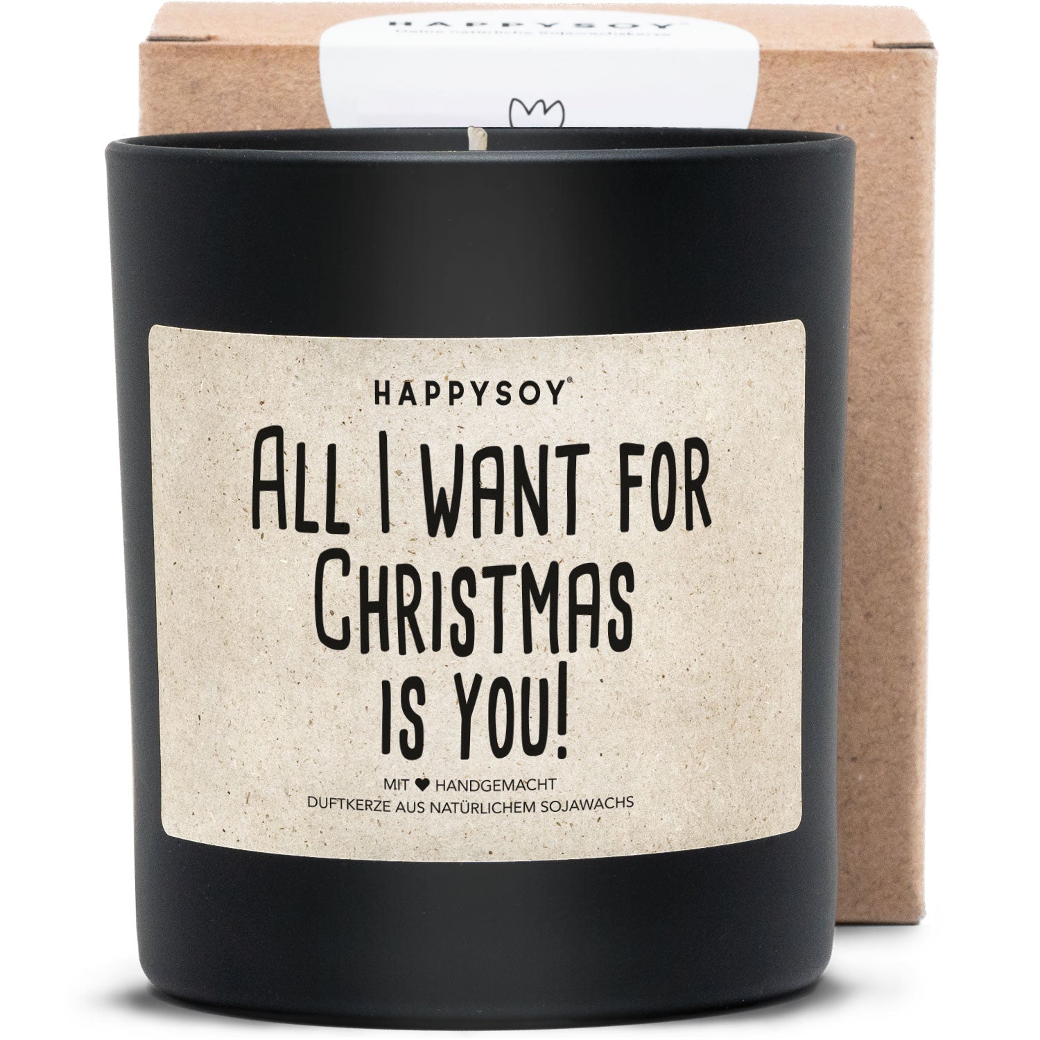 Duftkerze - All I want for Christmas is YOU - Happysoy®