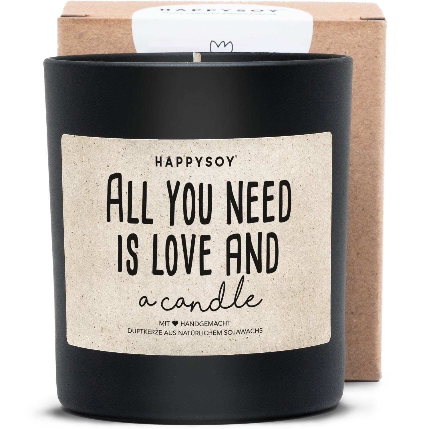Duftkerze - All you need is love and a candle! - Happysoy®