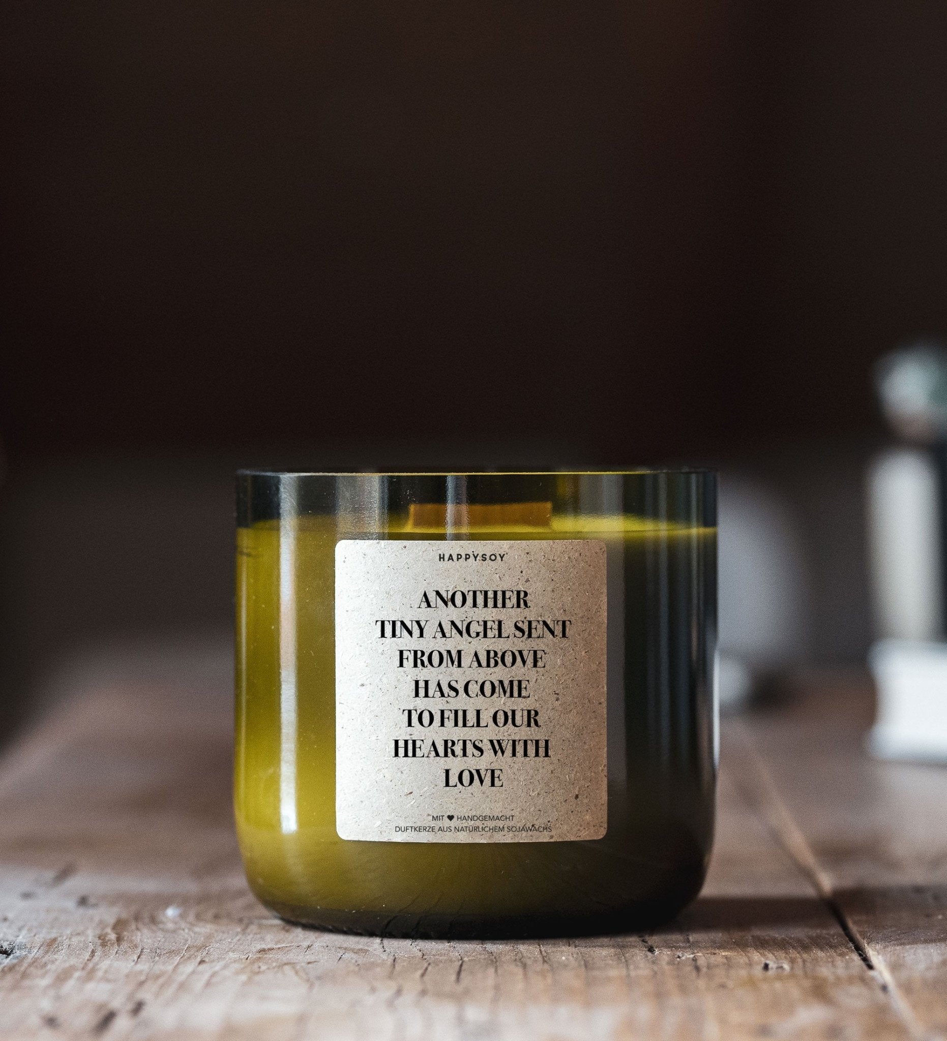 Duftkerze - Another tiny angel sent from above has come to fill our hearts with love - Happysoy®