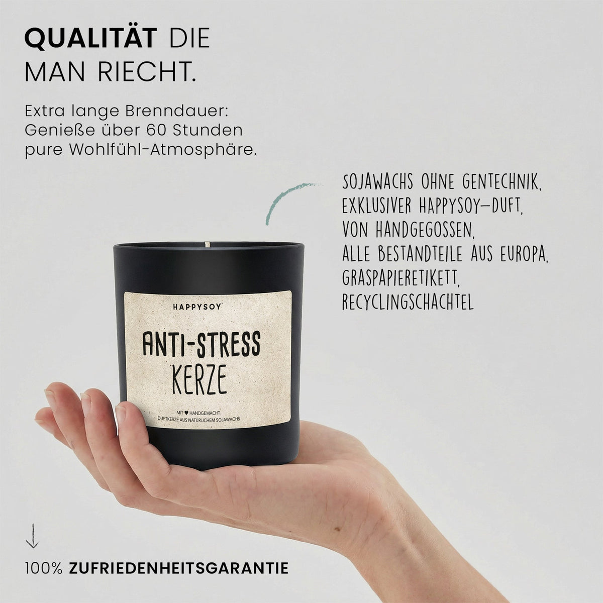 Duftkerze - Anti - Stress Kerze - Happysoy®