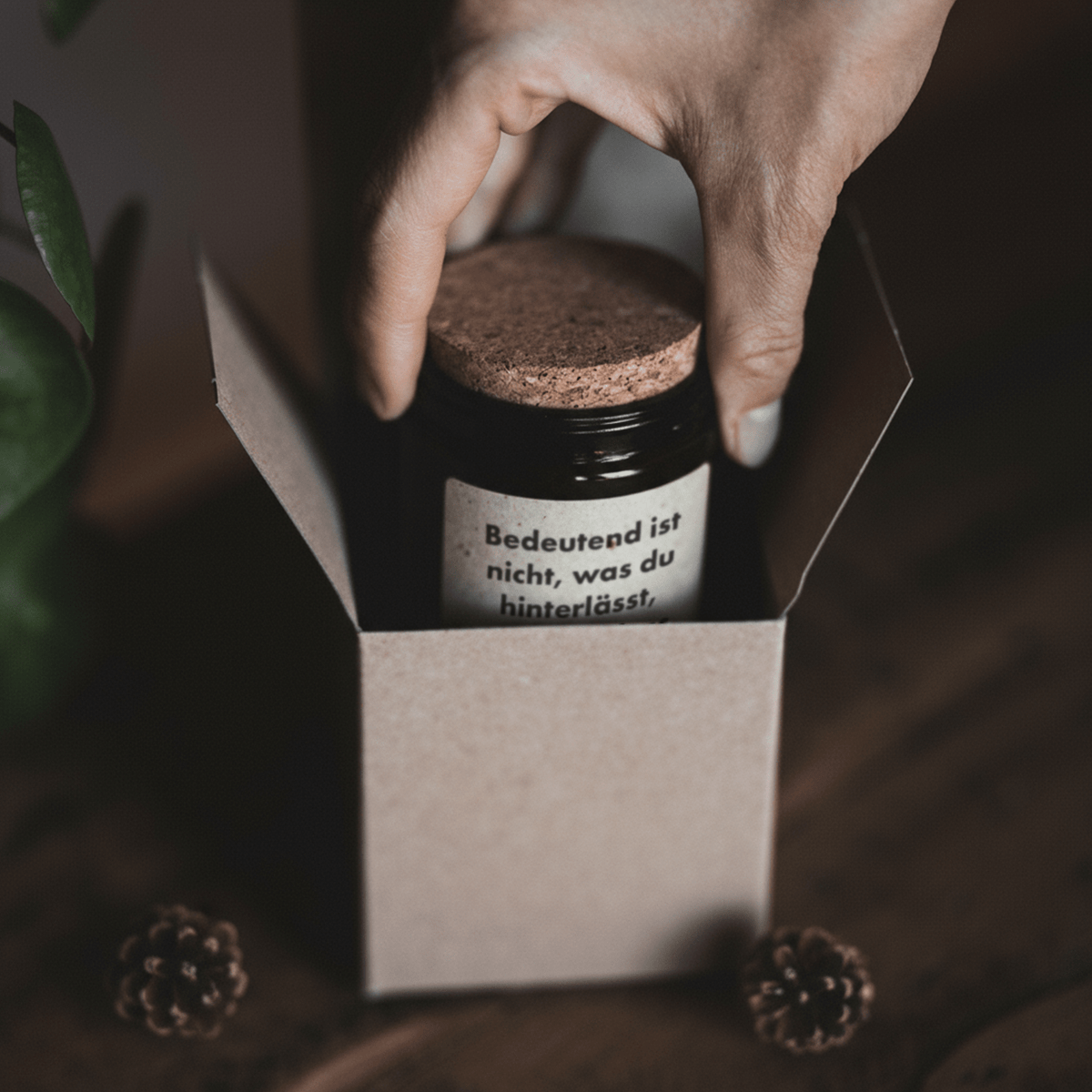 Duftkerze - Bedeutend ist, dass du hier bist - by Patrick Rosenthal - Happysoy®