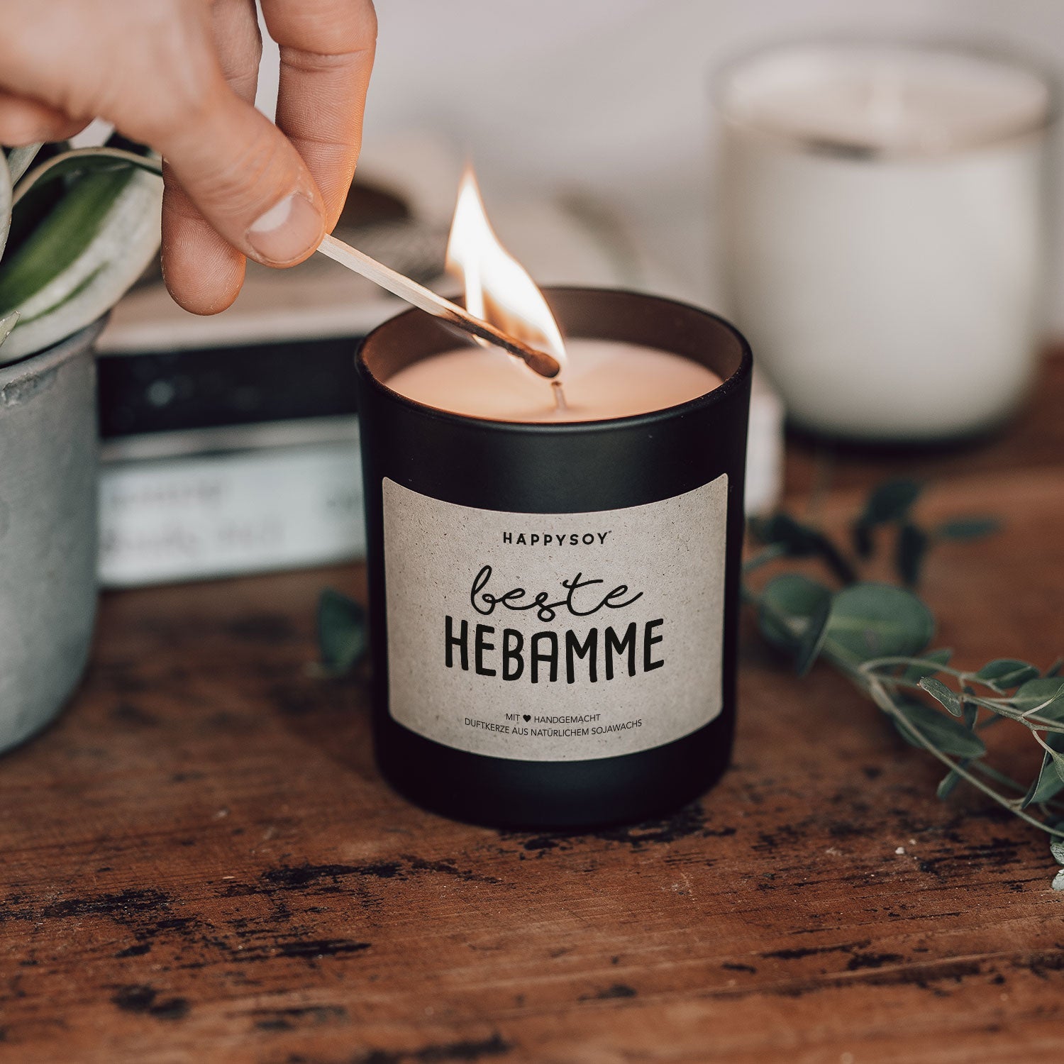 Duftkerze - Beste Hebamme - Happysoy®