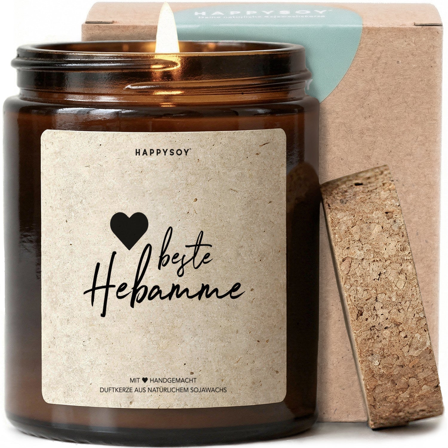 Duftkerze - beste Hebamme - Happysoy®