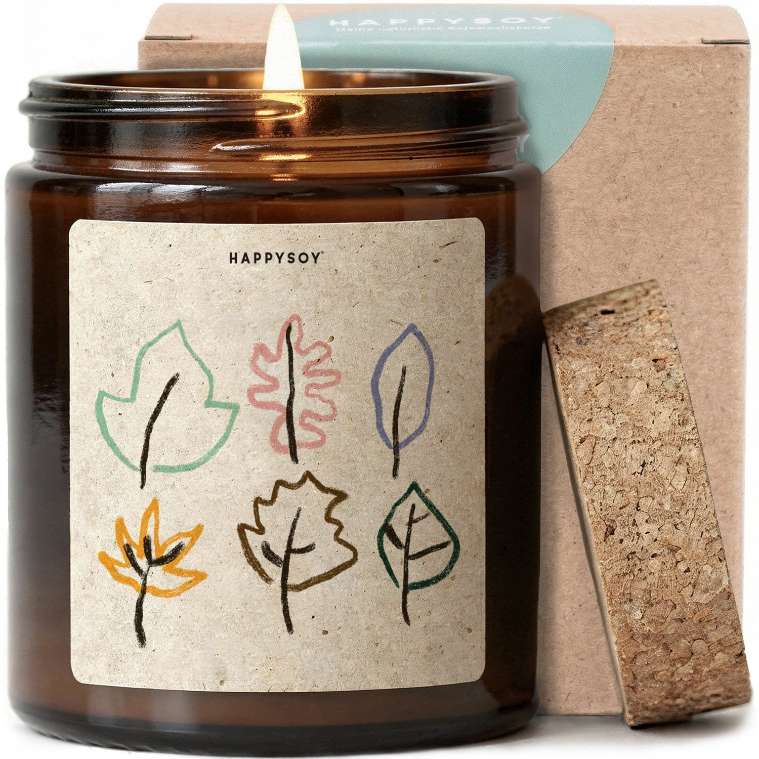 Duftkerze - Blätter - Happysoy®