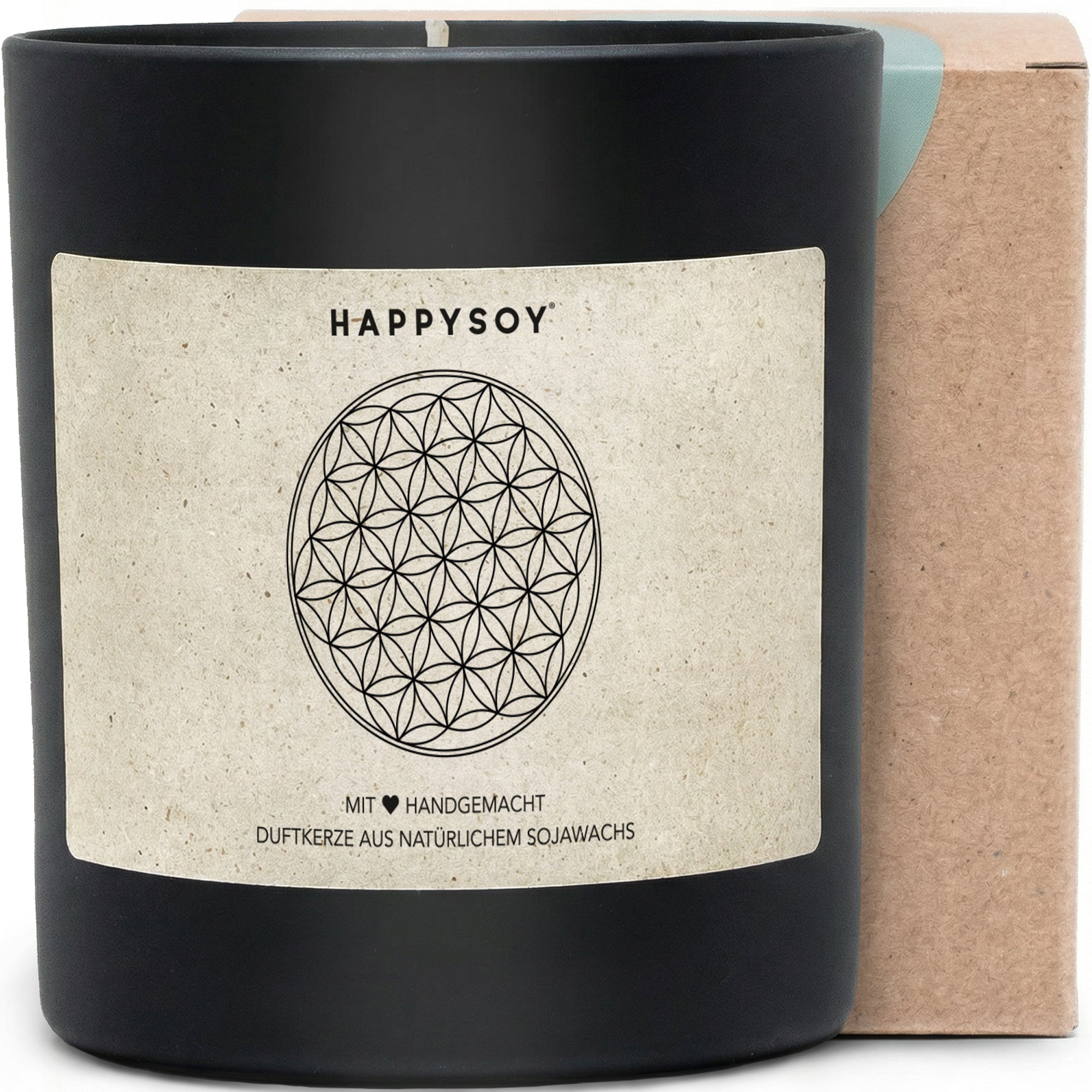 Duftkerze - Blume des Lebens - Happysoy®