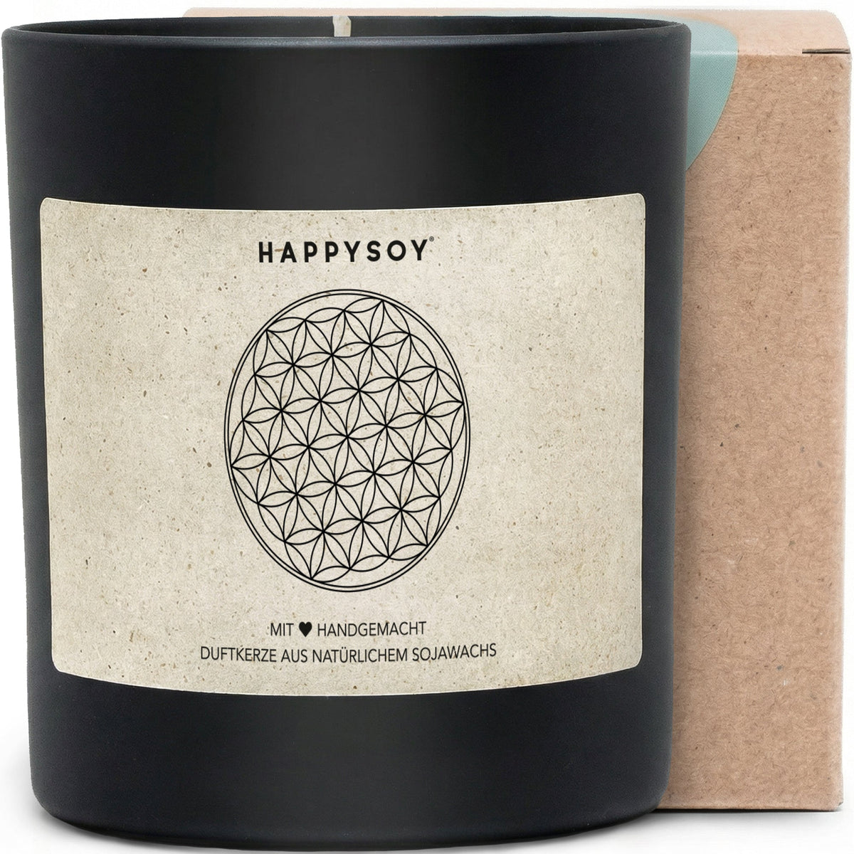 Duftkerze - Blume des Lebens - Happysoy®
