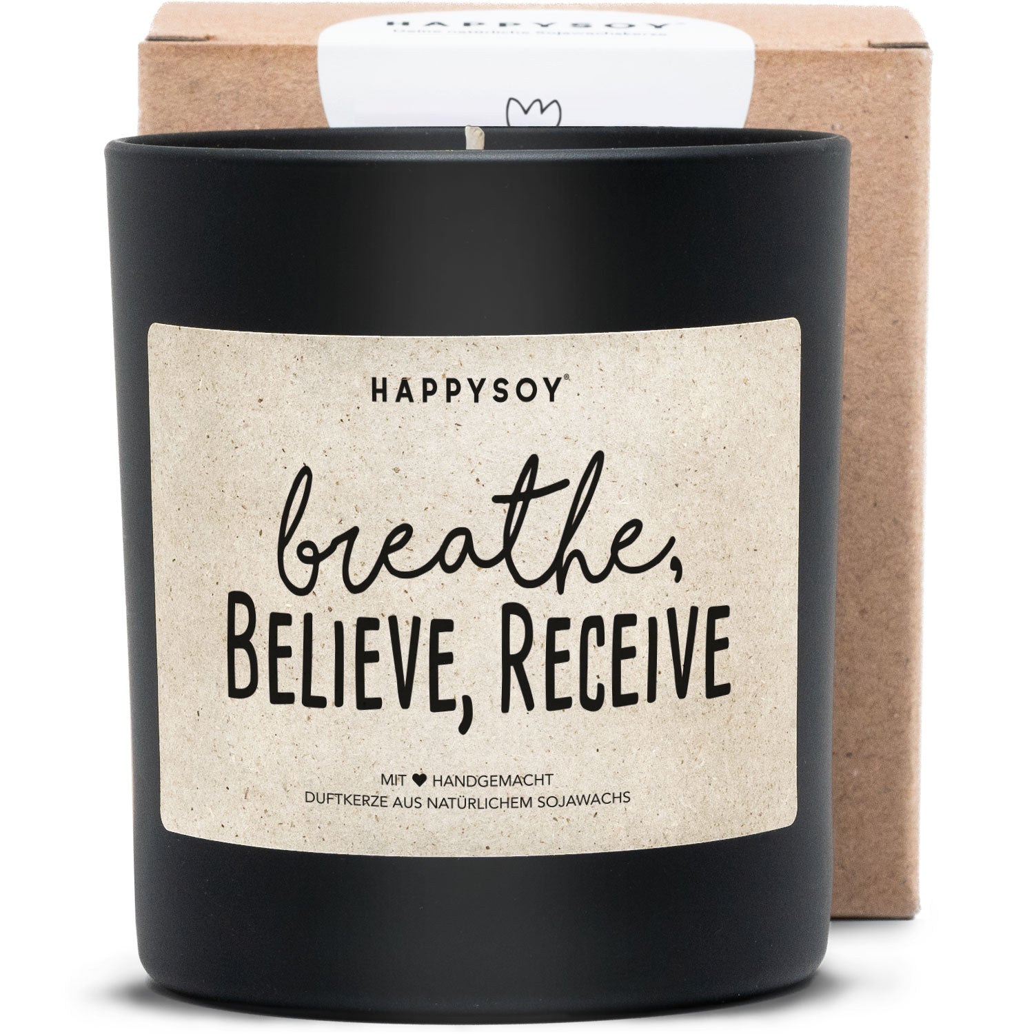 Duftkerze - Breathe, Believe, Recieve - Happysoy®