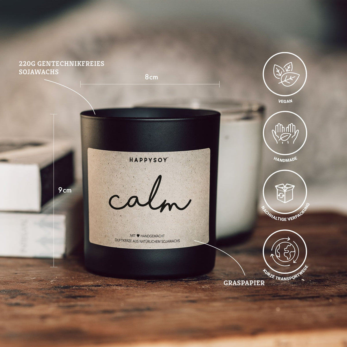 Duftkerze - calm - Happysoy®