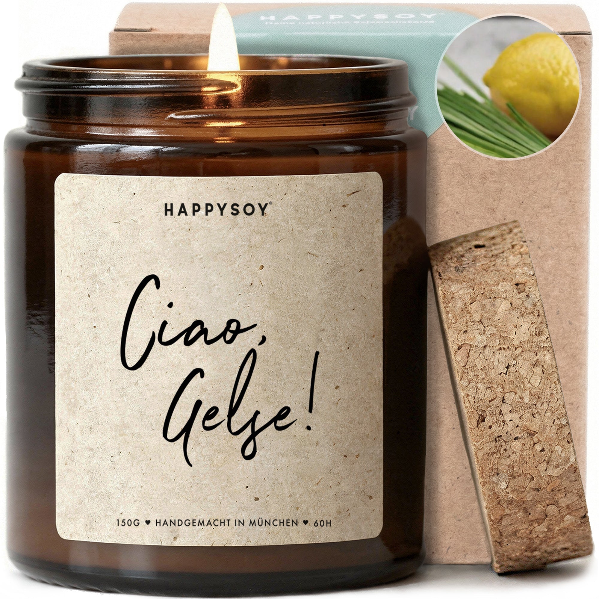 Duftkerze - Ciao, Gelse! - Happysoy®