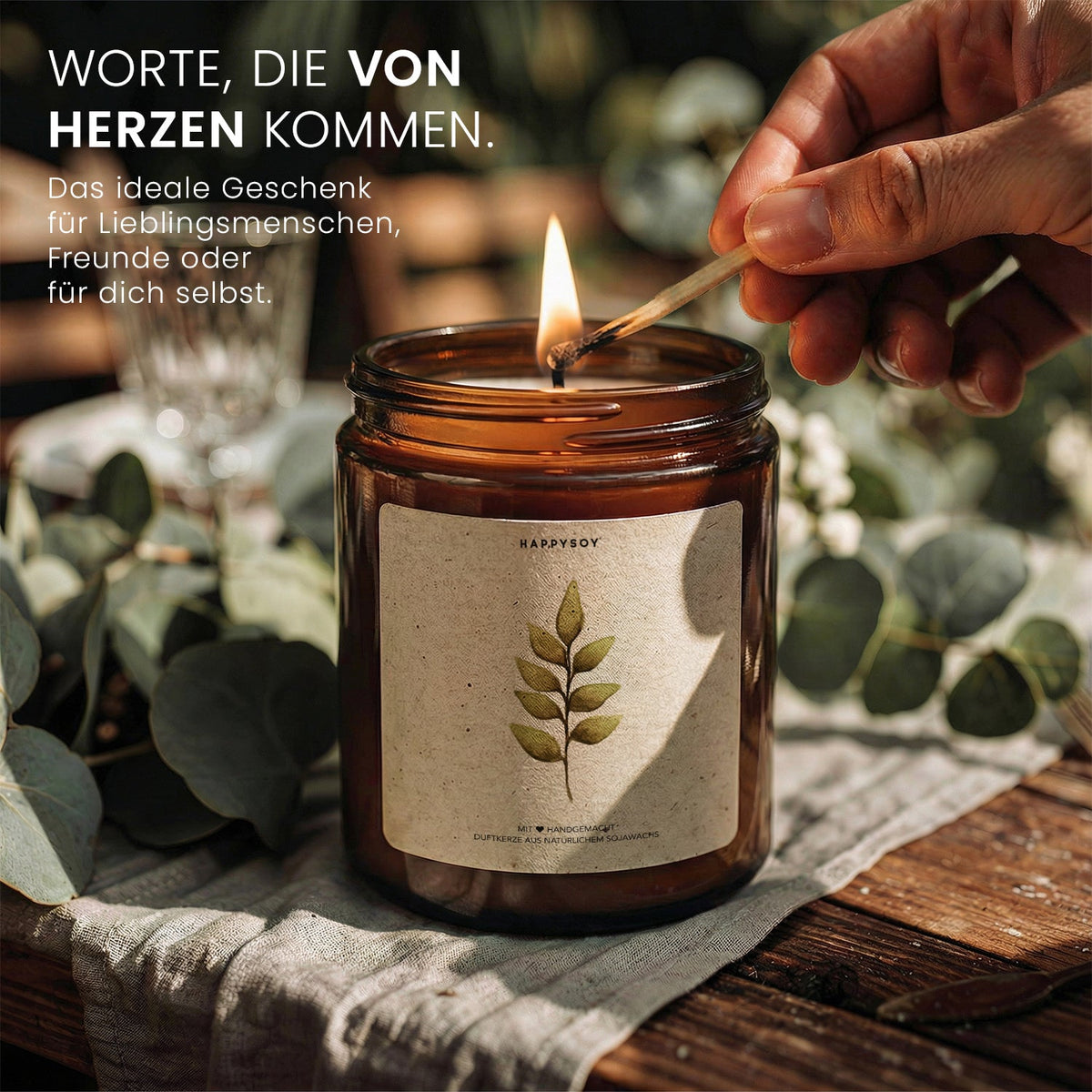 Duftkerze - Collection: Leafs 6 - Happysoy®