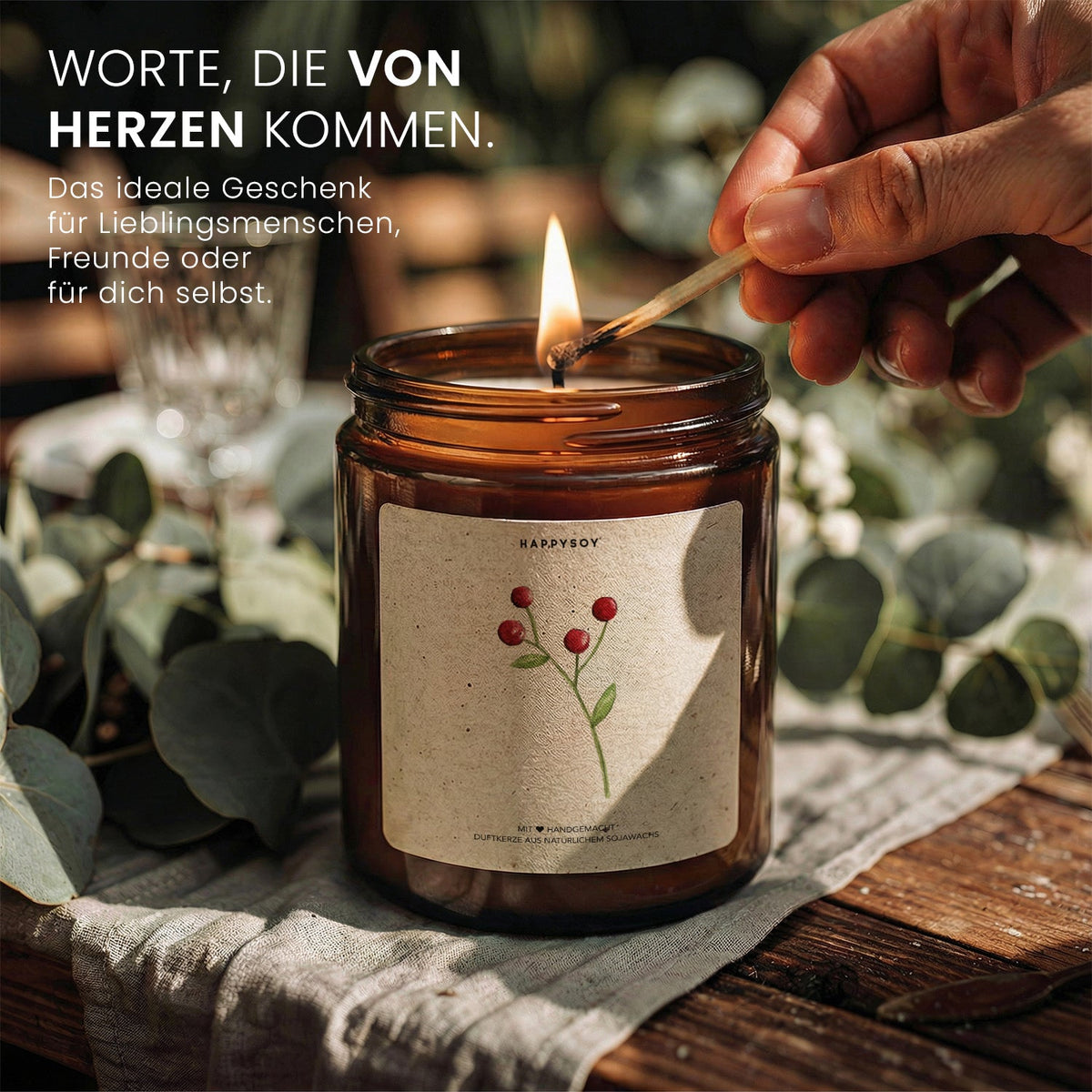 Duftkerze - Collection: Leafs 8 - Happysoy®