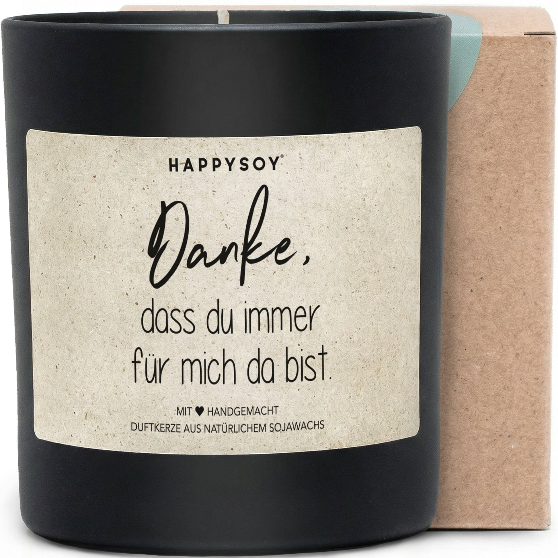 Duftkerze - Danke, dass du immer für mich da bist. - Happysoy®
