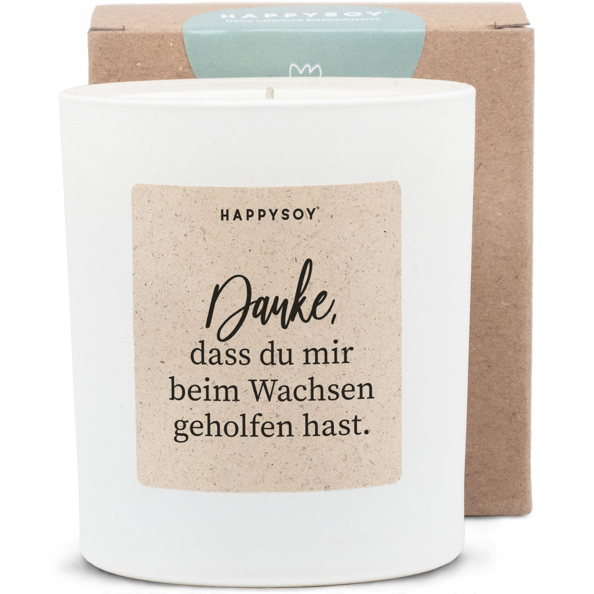 Duftkerze - Danke, dass du mir beim Wachsen geholfen hast - Happysoy®