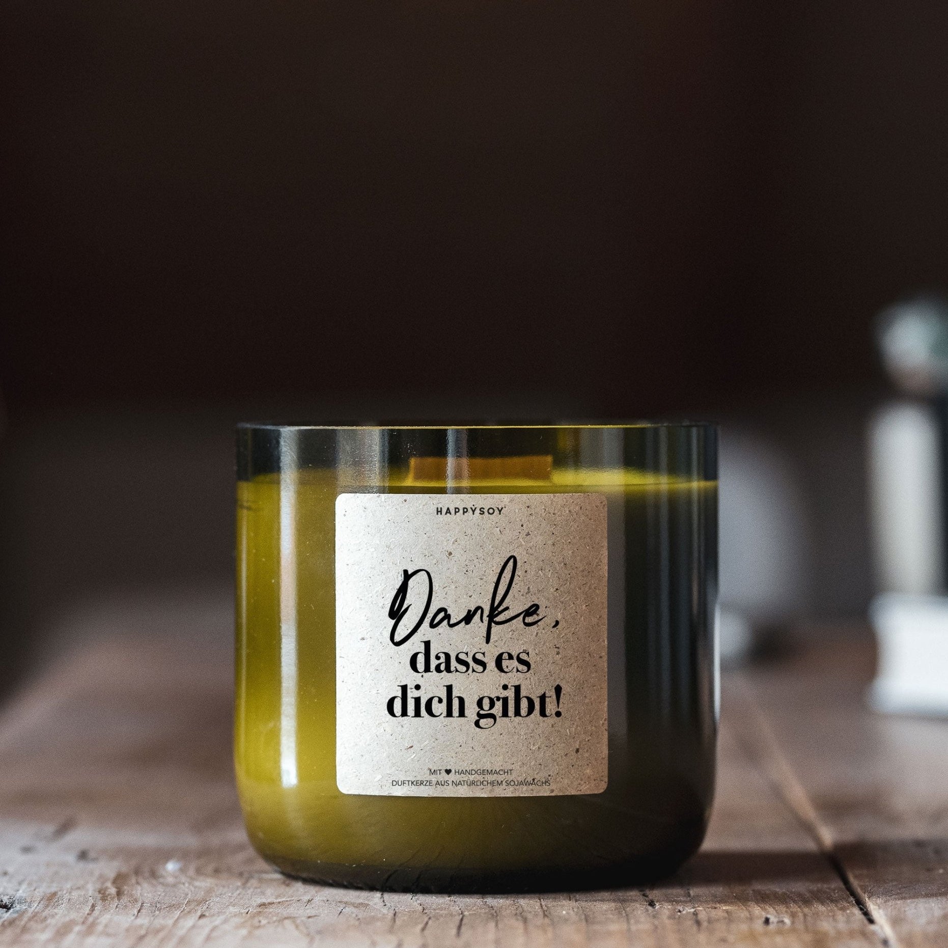 Duftkerze - Danke, dass es dich gibt! - Happysoy®