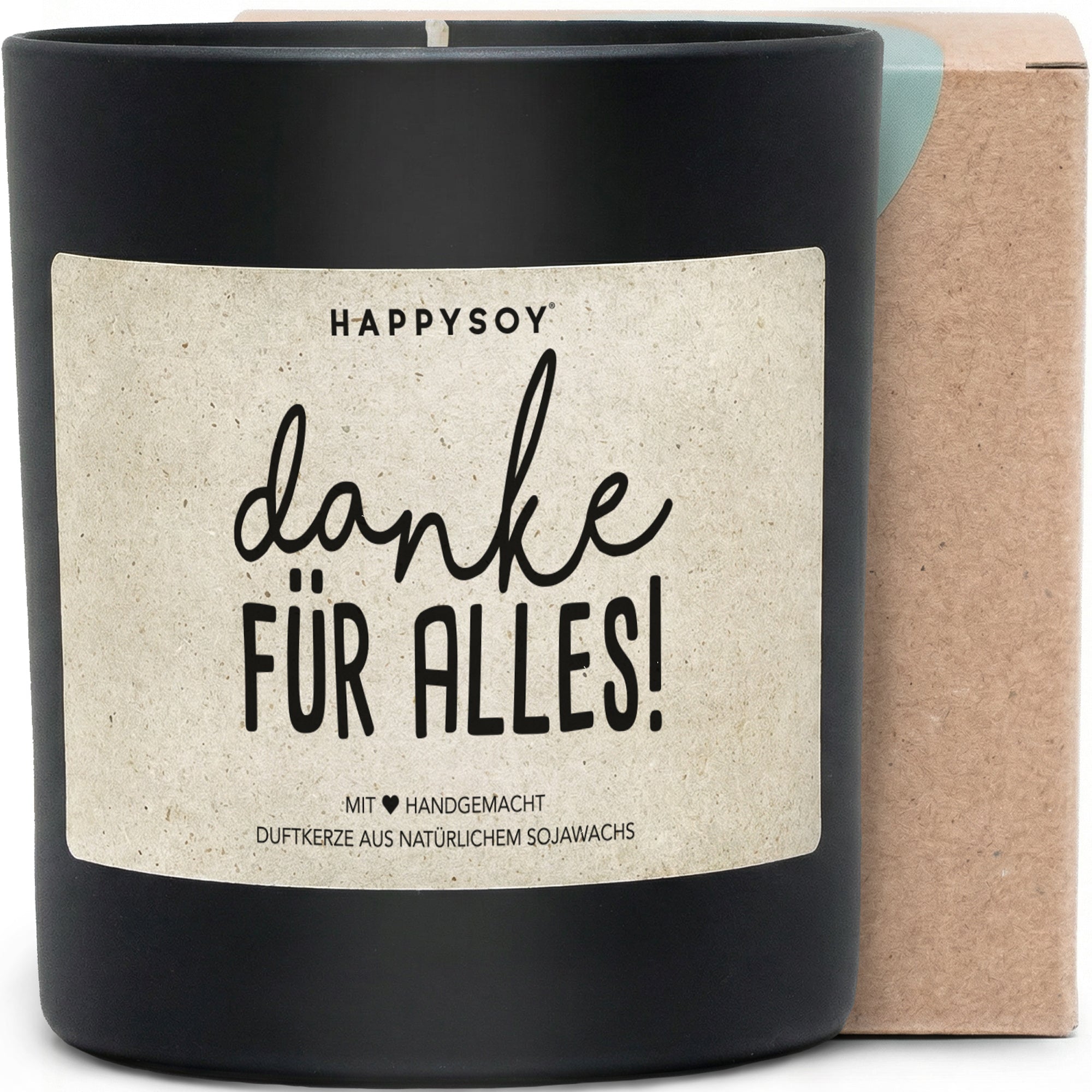 Duftkerze - Danke für alles! - Happysoy®