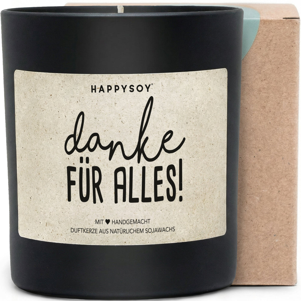 Duftkerze - Danke für alles! - Happysoy®