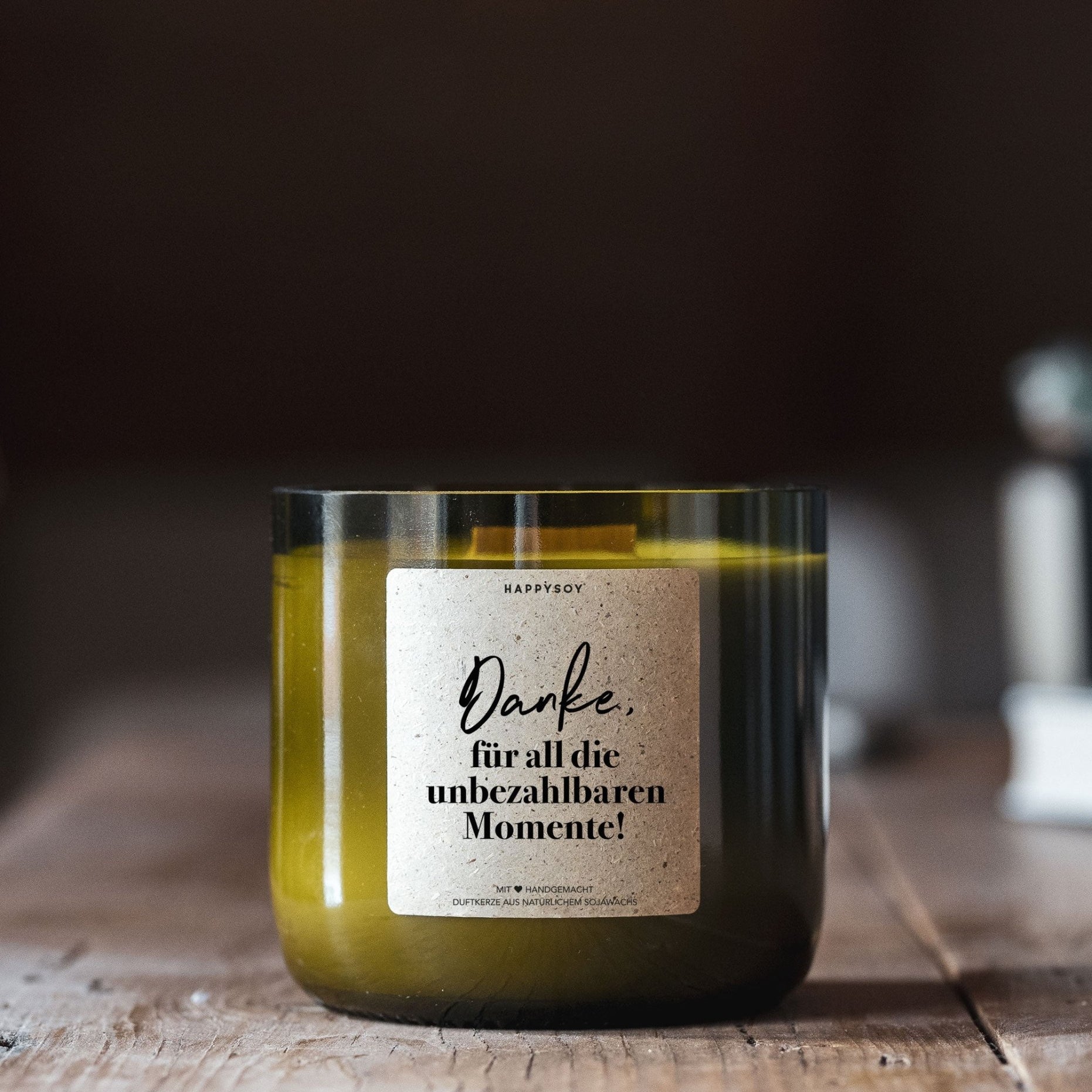 Duftkerze - Danke für all die unbezahlbaren Momente! - Happysoy®