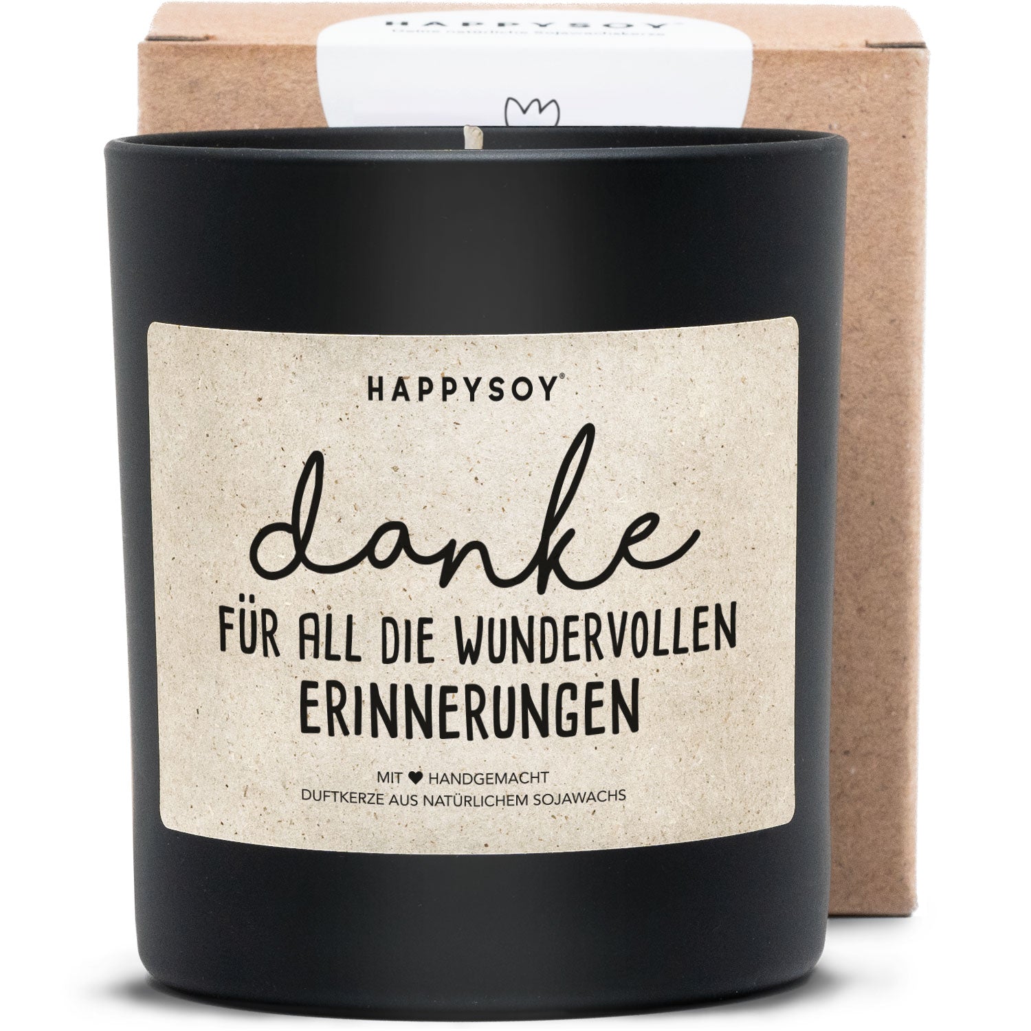 Duftkerze - Danke für all die wundervollen Erinnerungen! - Happysoy®