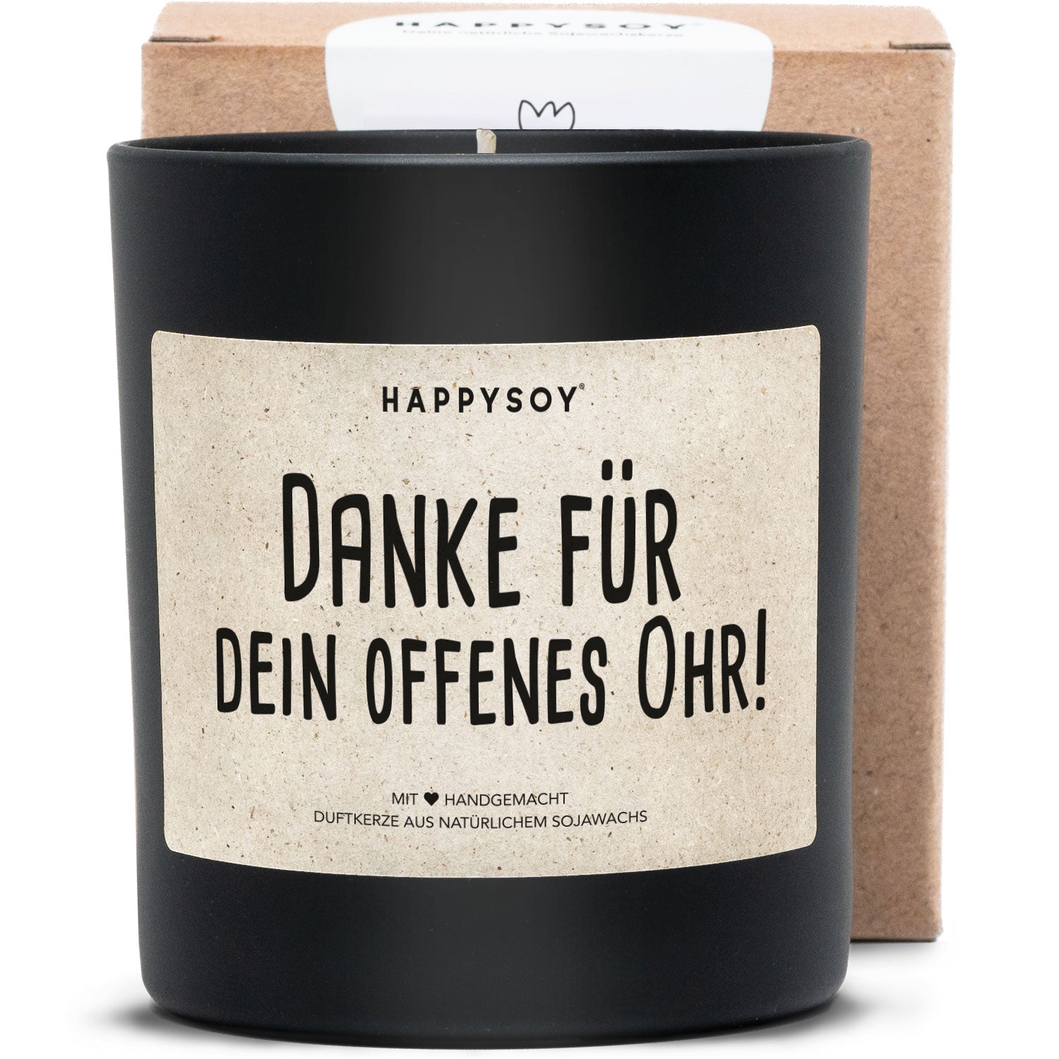 Duftkerze - Danke für dein offenes Ohr! - Happysoy®