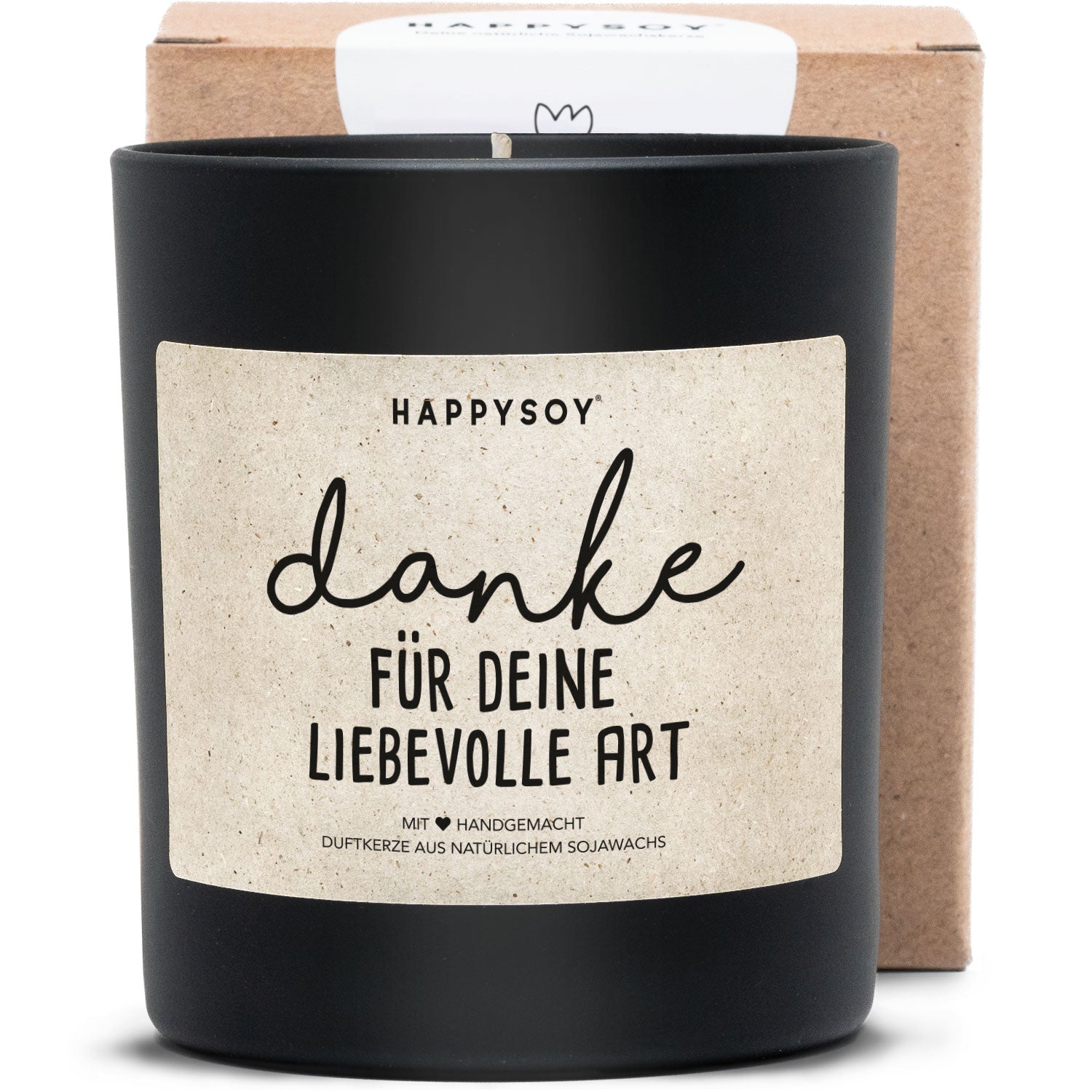 Duftkerze - Danke für deine liebevolle Art! - Happysoy®