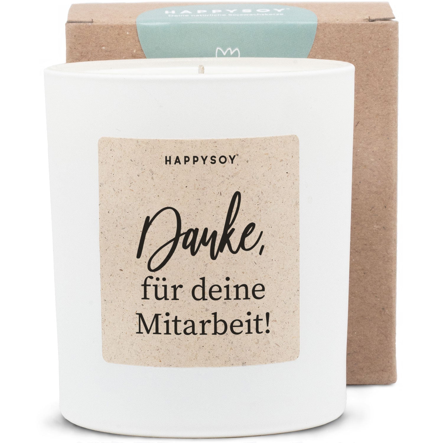 Duftkerze - Danke für deine tolle Mitarbeit! - Happysoy®