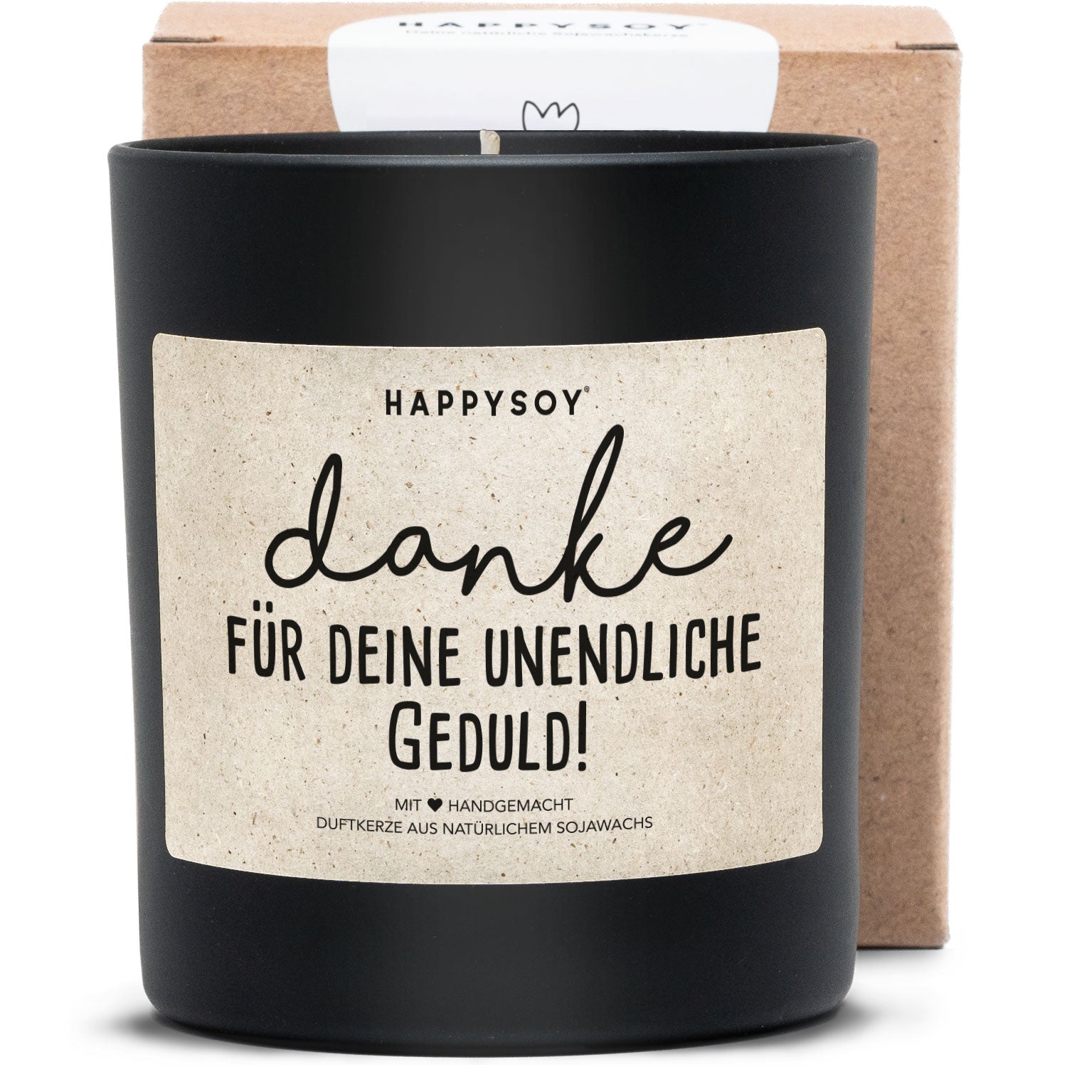 Duftkerze - Danke für deine unendliche Geduld! - Happysoy®