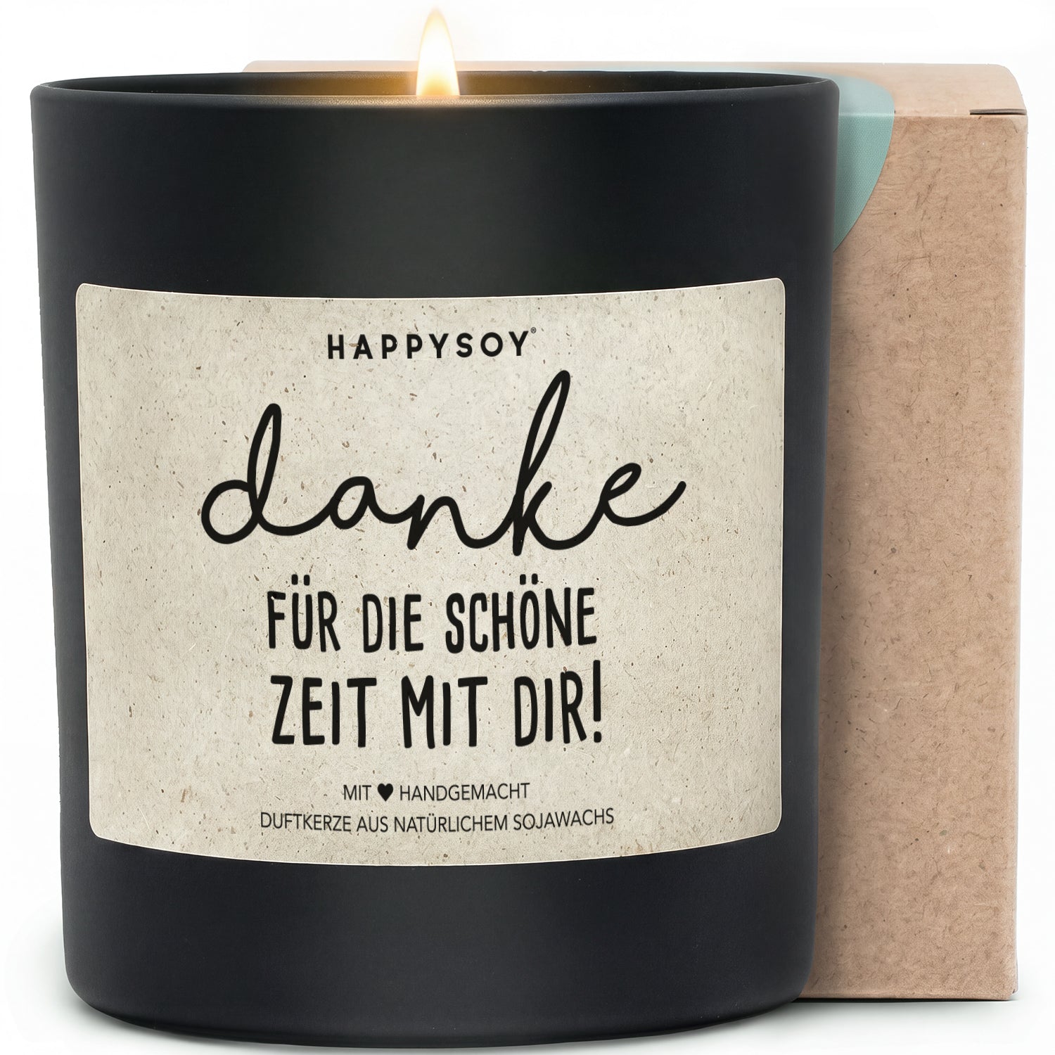 Duftkerze - Danke für die schöne Zeit mit dir! - Happysoy®