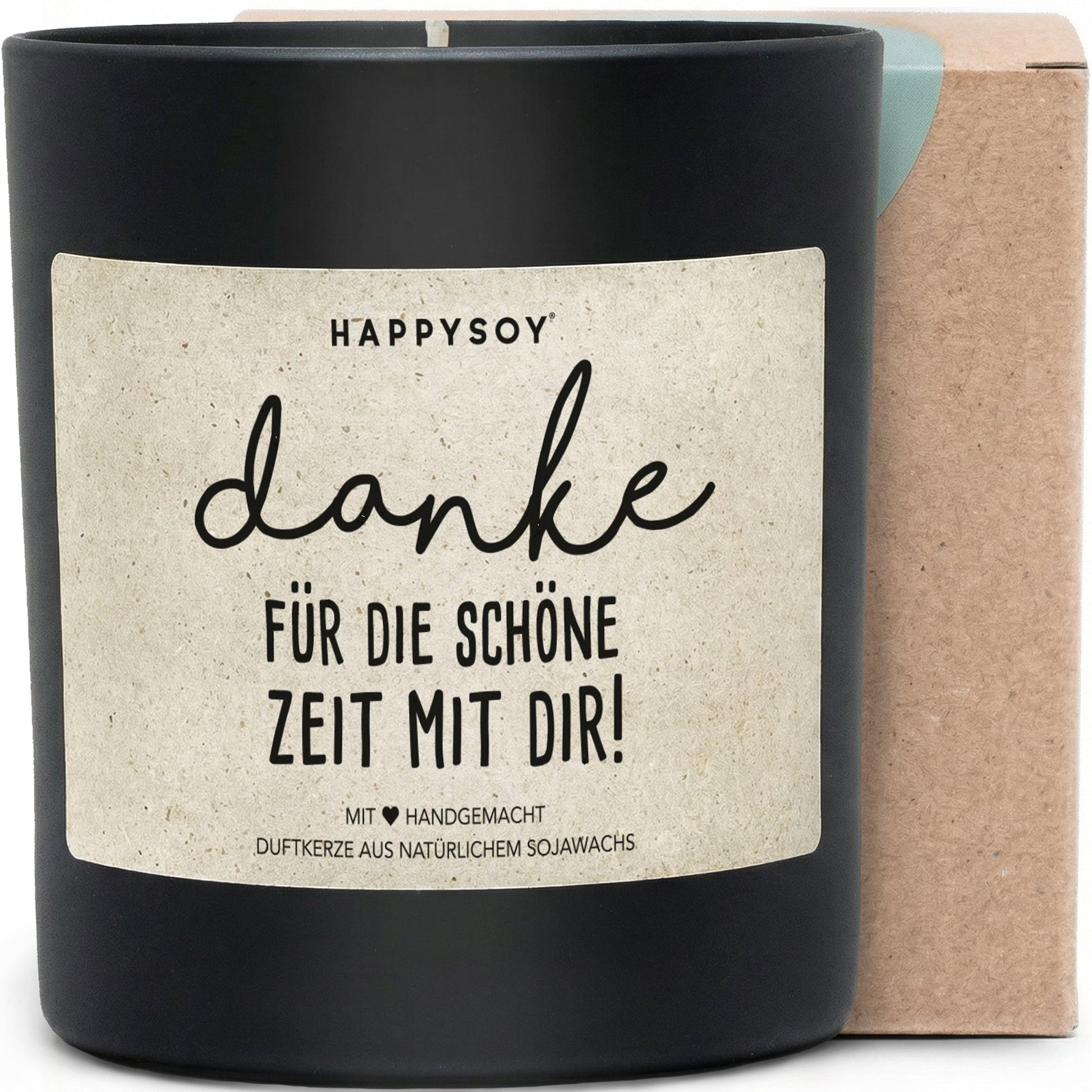 Duftkerze - Danke für die schöne Zeit mit dir! - Happysoy®