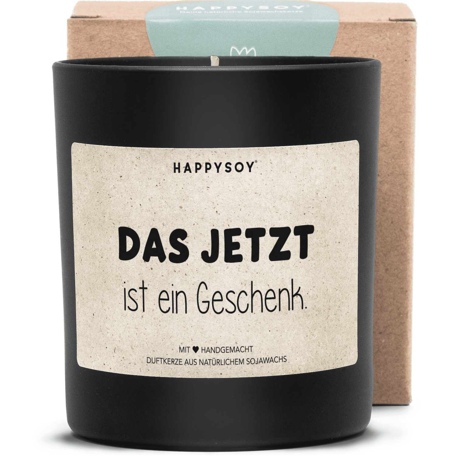 Duftkerze - Das Jetzt ist ein Geschenk. - Happysoy®