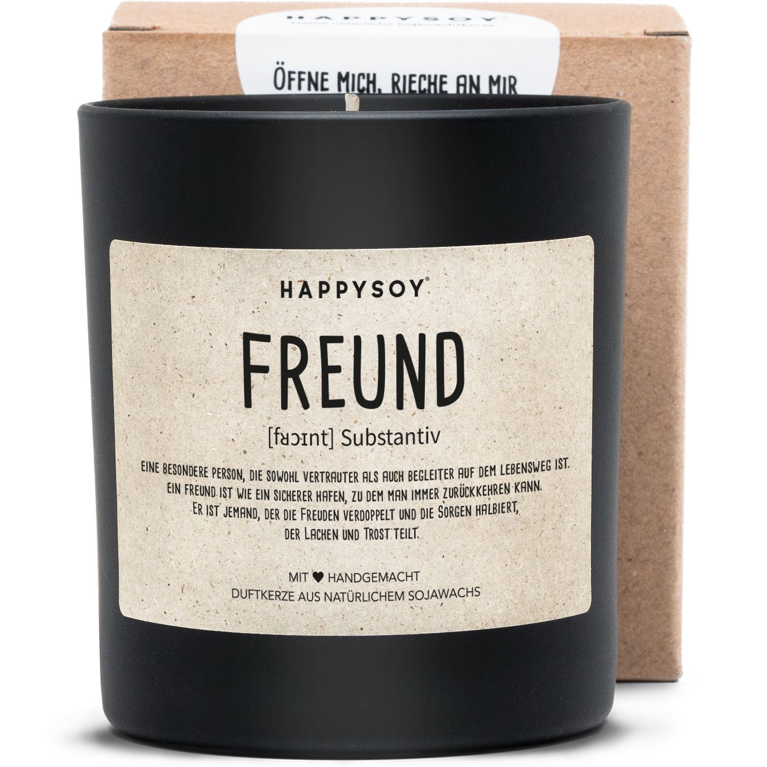 Duftkerze - Definition Freund - Happysoy®