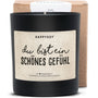 Duftkerze - Du bist ein schönes Gefühl - Happysoy®