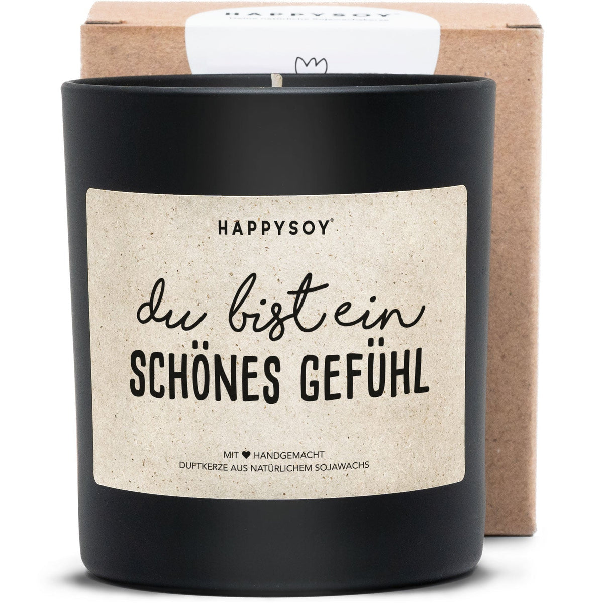 Duftkerze - Du bist ein schönes Gefühl - Happysoy®