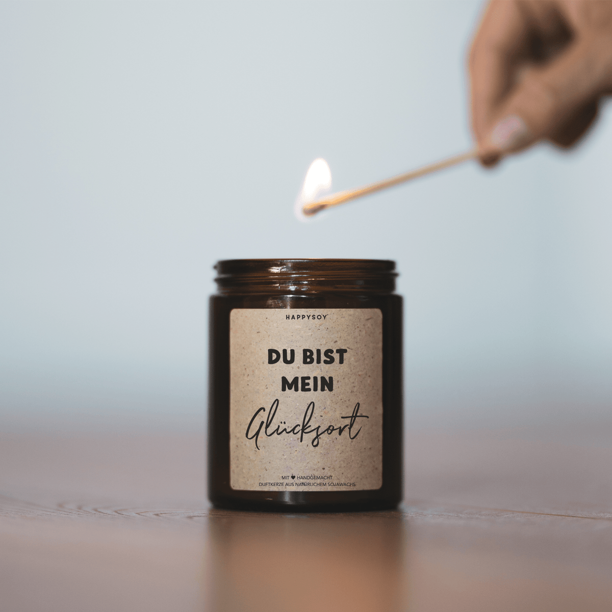 Duftkerze - Du bist mein Glücksort - Happysoy®