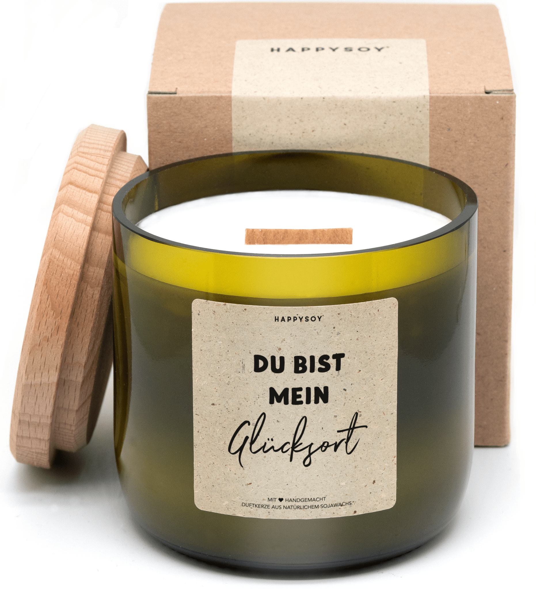 Duftkerze - Du bist mein Glücksort - Happysoy®