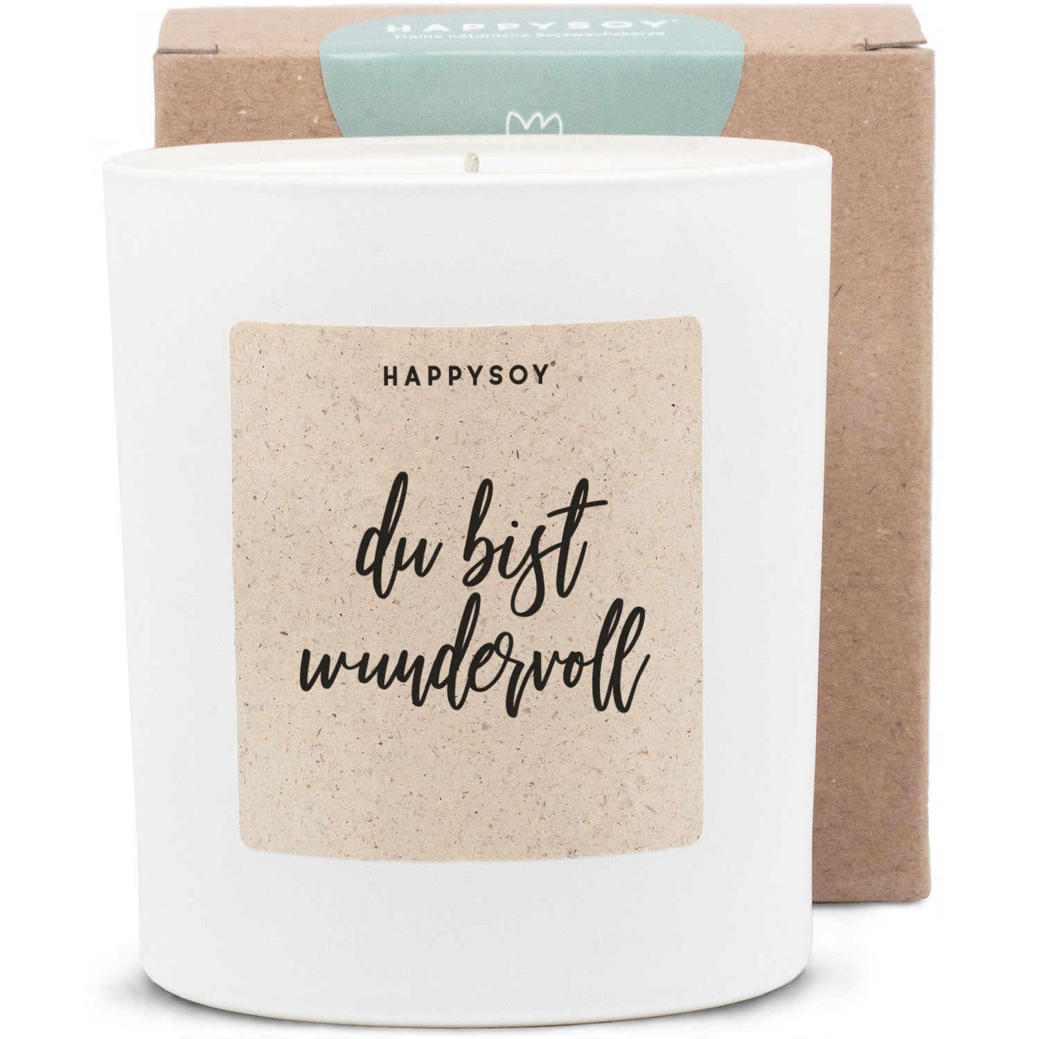 Duftkerze - du bist wundervoll! - Happysoy®