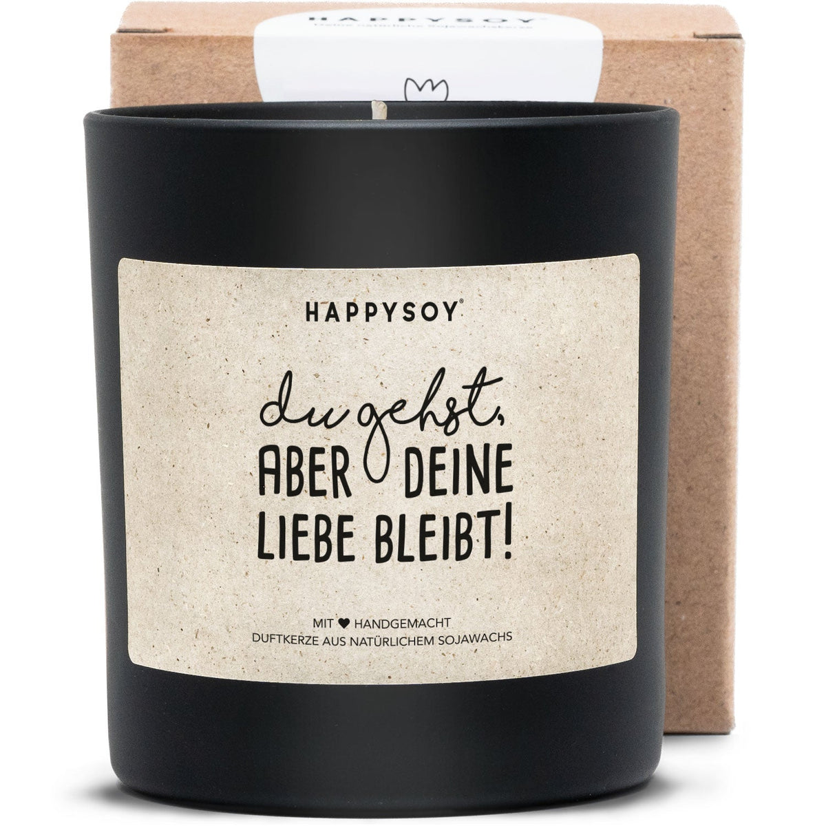Duftkerze - Du gehst, aber deine Liebe bleibt! - Happysoy®