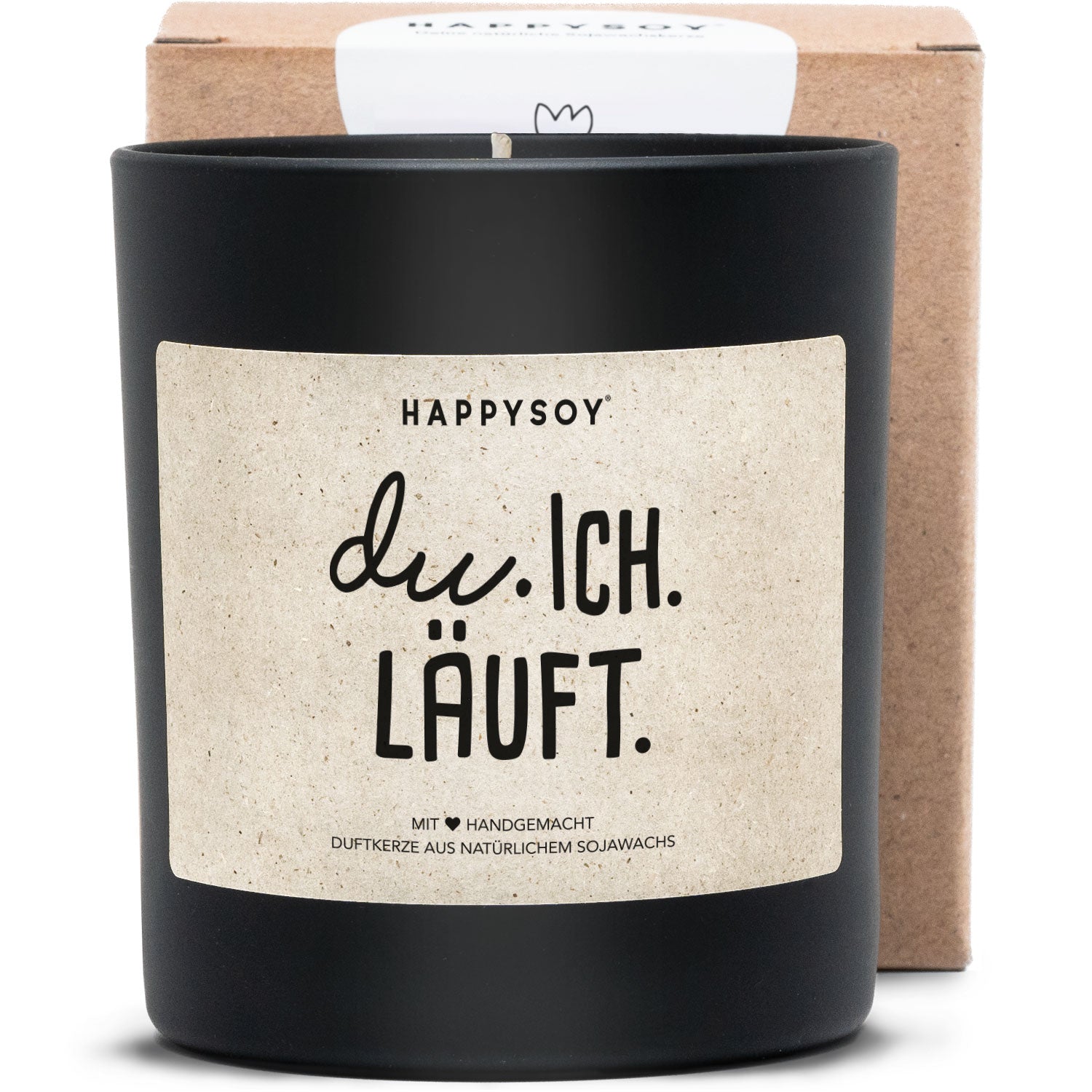 Duftkerze - DU ICH LÄUFT - Happysoy®