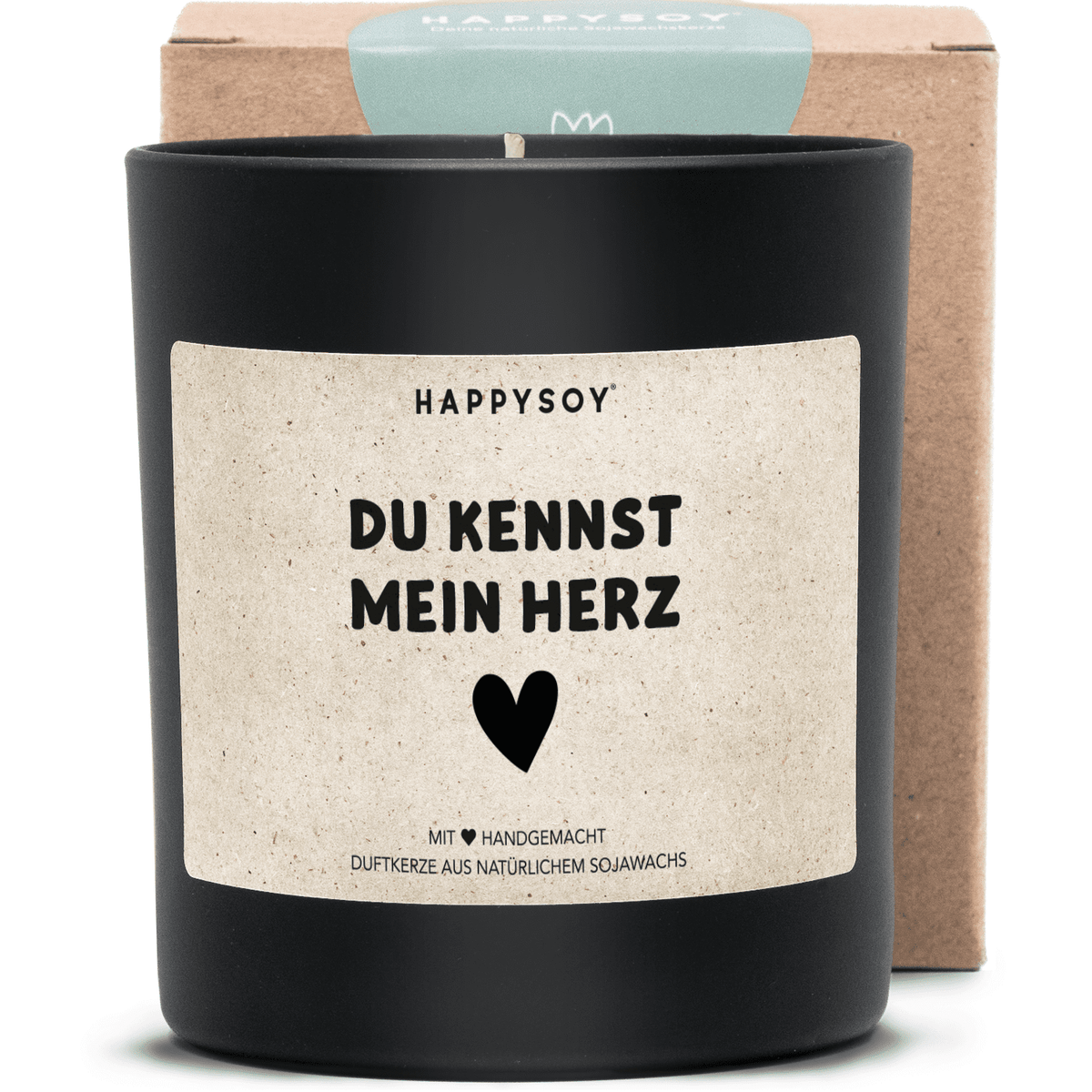 Duftkerze - du kennst mein herz - Happysoy®